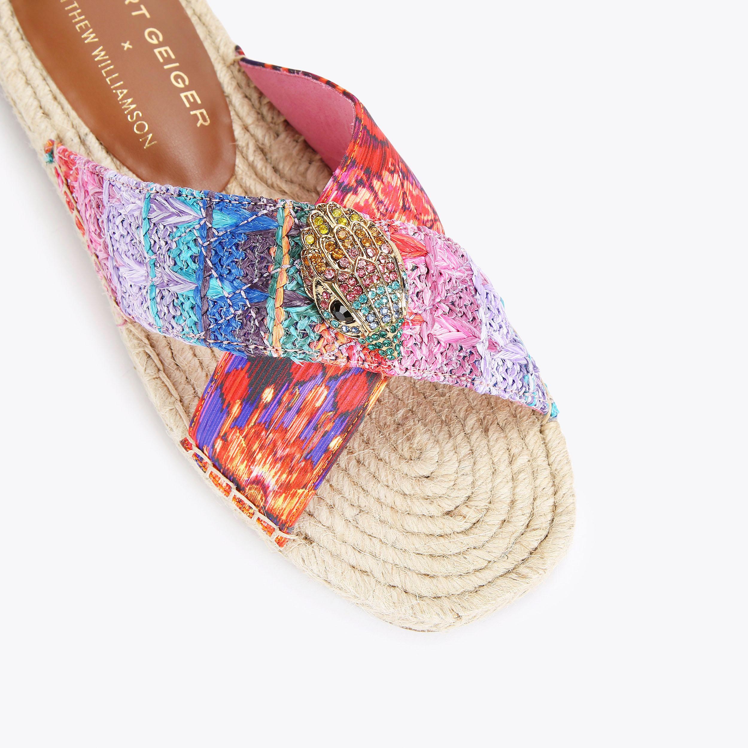 サンダル VITELLI Multicolor Fabric Slippers 619kAXxUDxL._SY300_QL30_.jpg