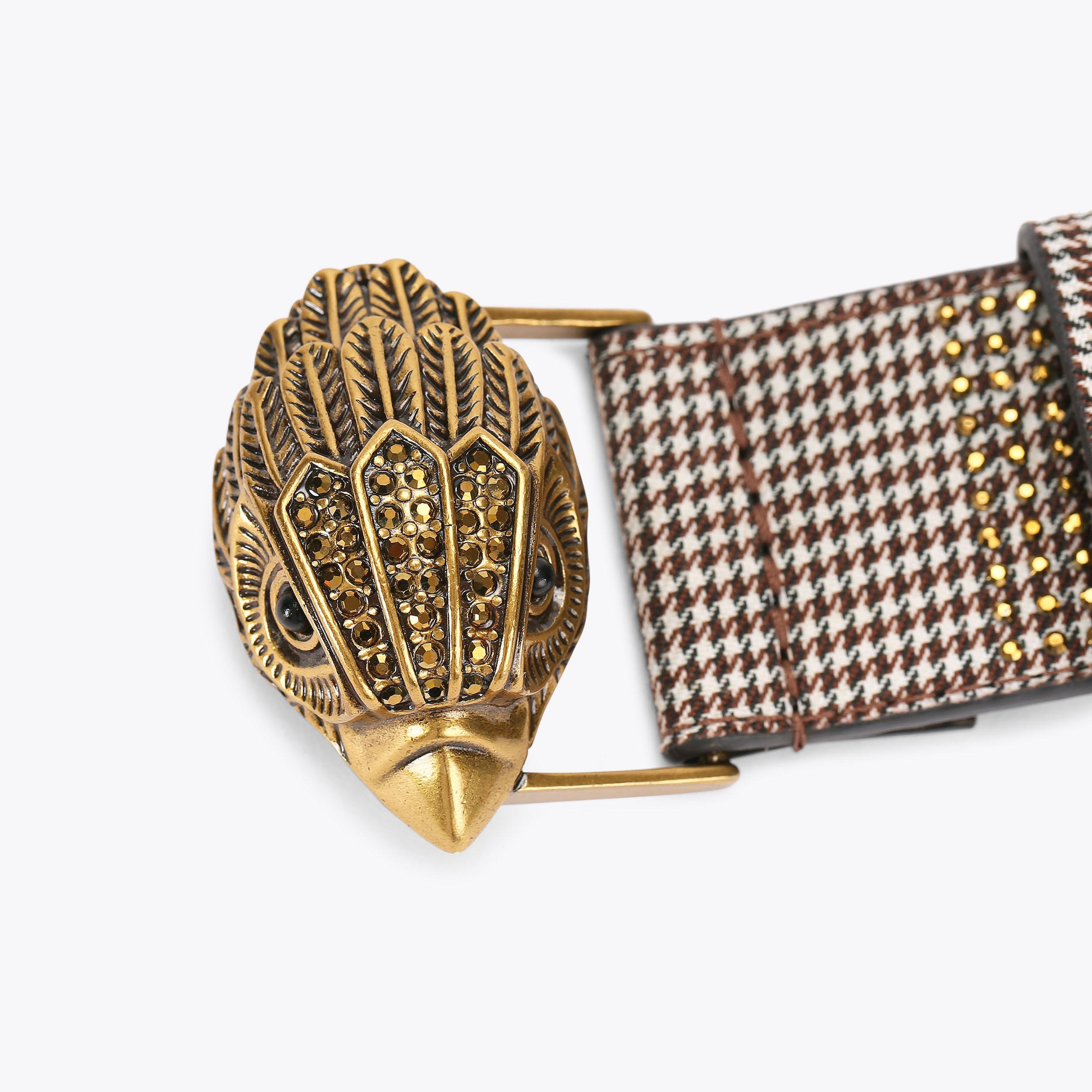 Kensington 38 Houndstooth Belt | Kurt Geiger