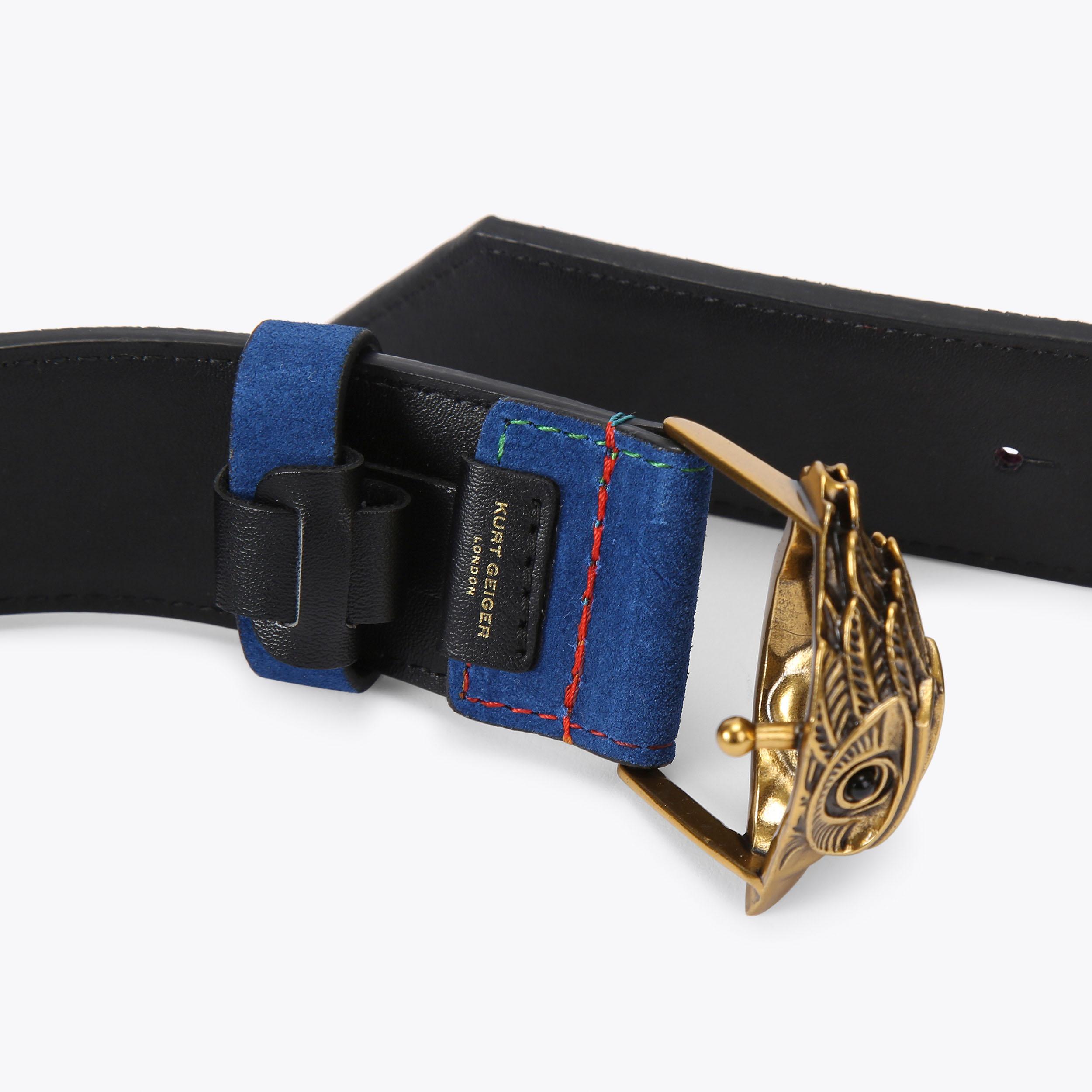 Vintage Catherine Malandrino Leather/Suede Zig Zag Belt S/M Alden Suede Dress Belt – BROGUE main image 4