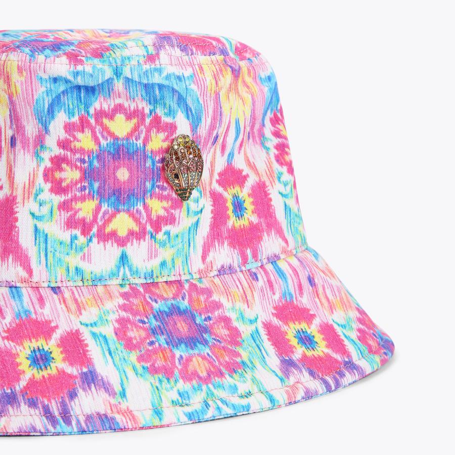 MW BUCKET HAT Pink Bucket Hat by KURT GEIGER LONDON