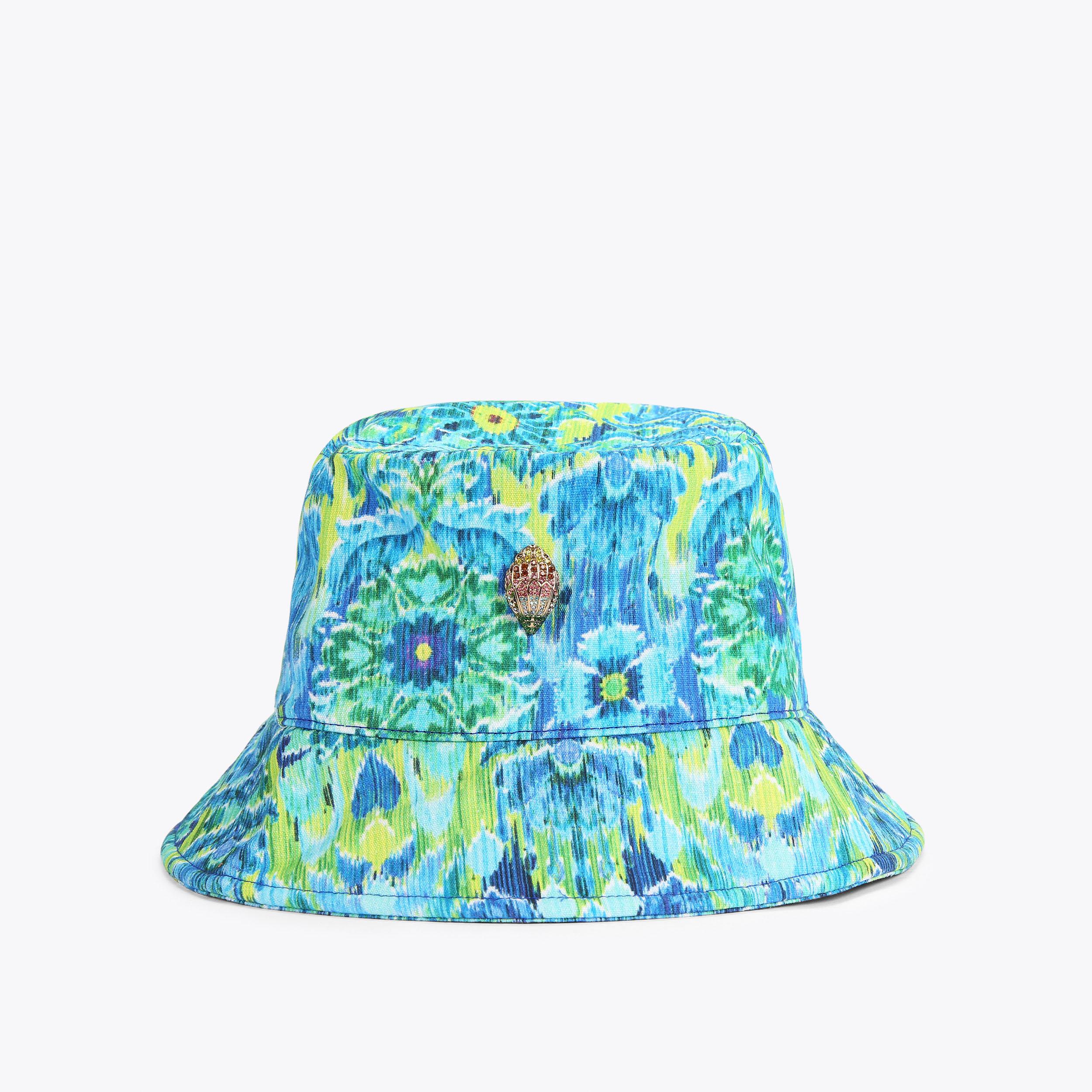 MW BUCKET HAT Blue Bucket Hat by KURT GEIGER LONDON
