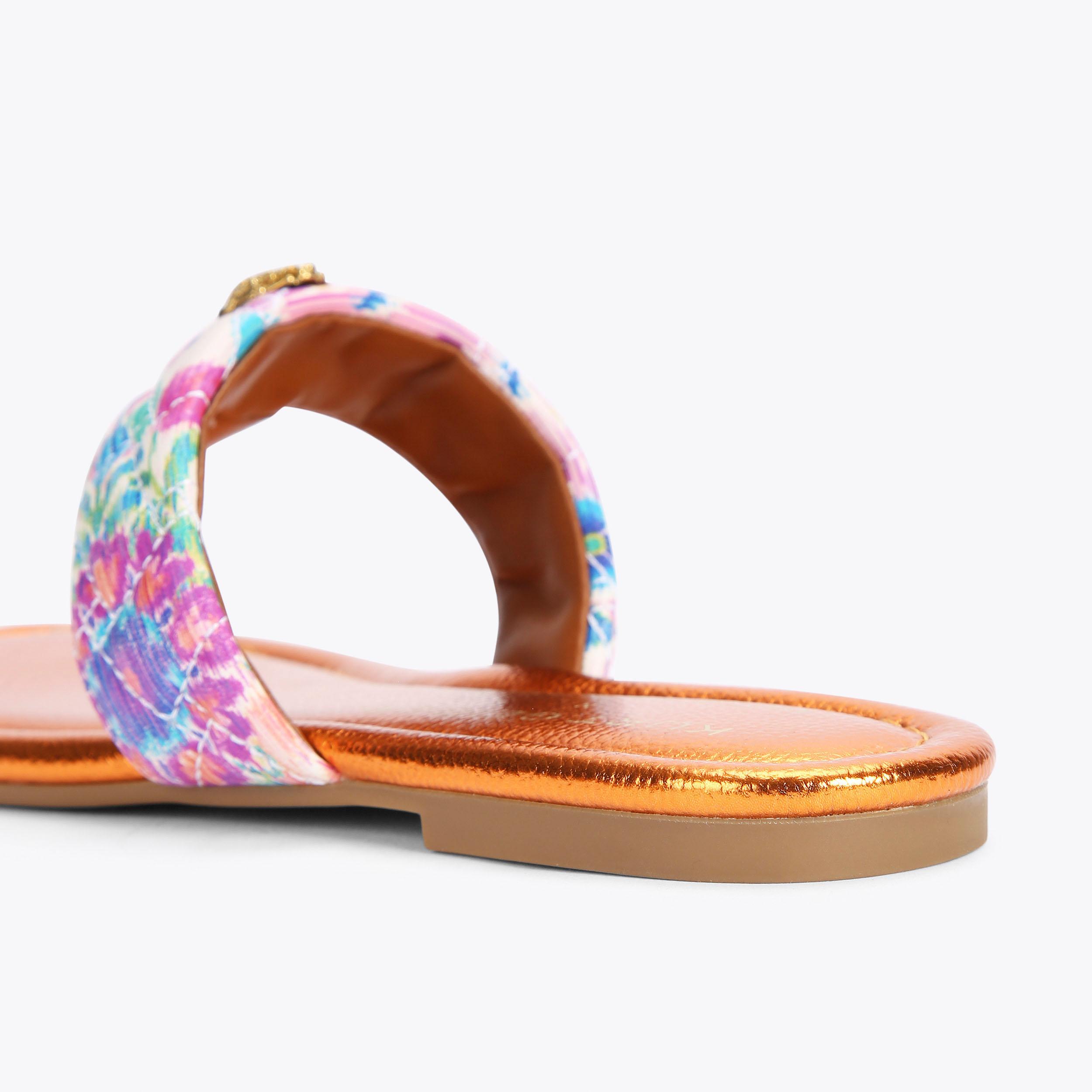 MW KENSINGTON T-BAR SDL Rainbow T-Bar Sandals by KURT GEIGER