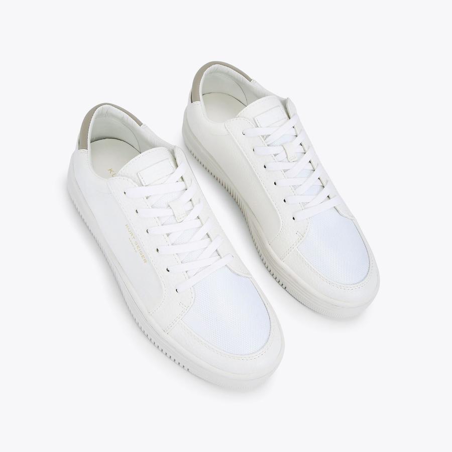 Valadez White Trainers by Kurt Geiger London | Kurt Geiger
