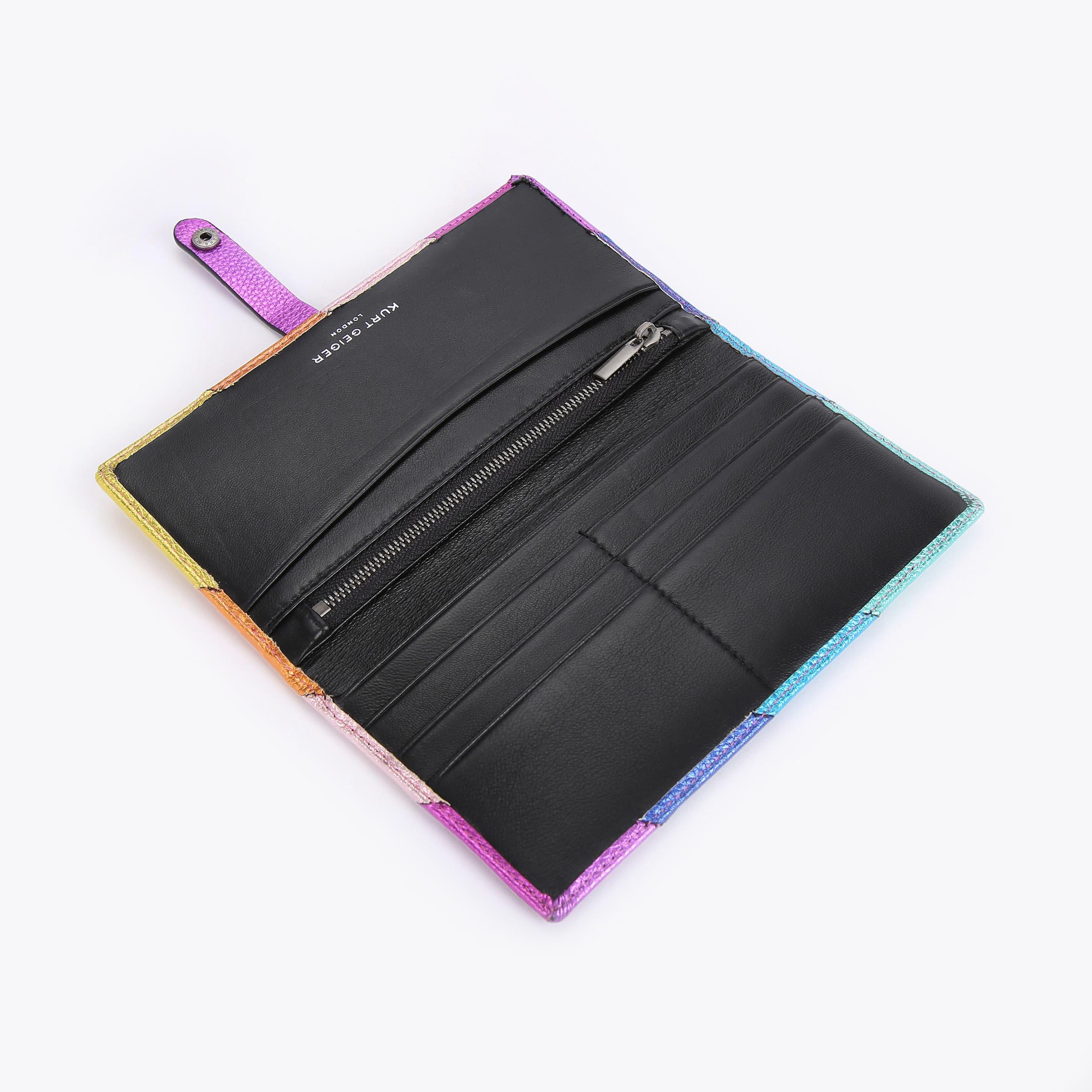 LEATHER SOFT WALLET Rainbow Wallet by KURT GEIGER LONDON