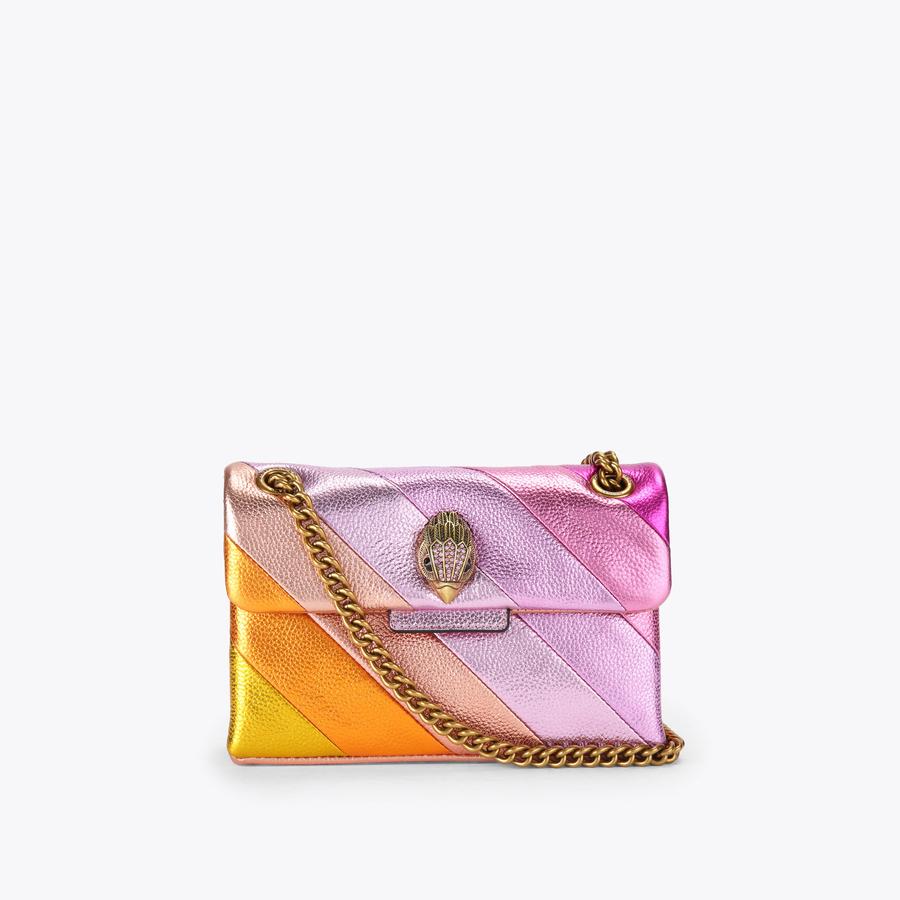   ミニレザーケンジントンバッグ MINI KENSINGTON BAG Woven Cross Body Bag by KURT GEIGER LONDON