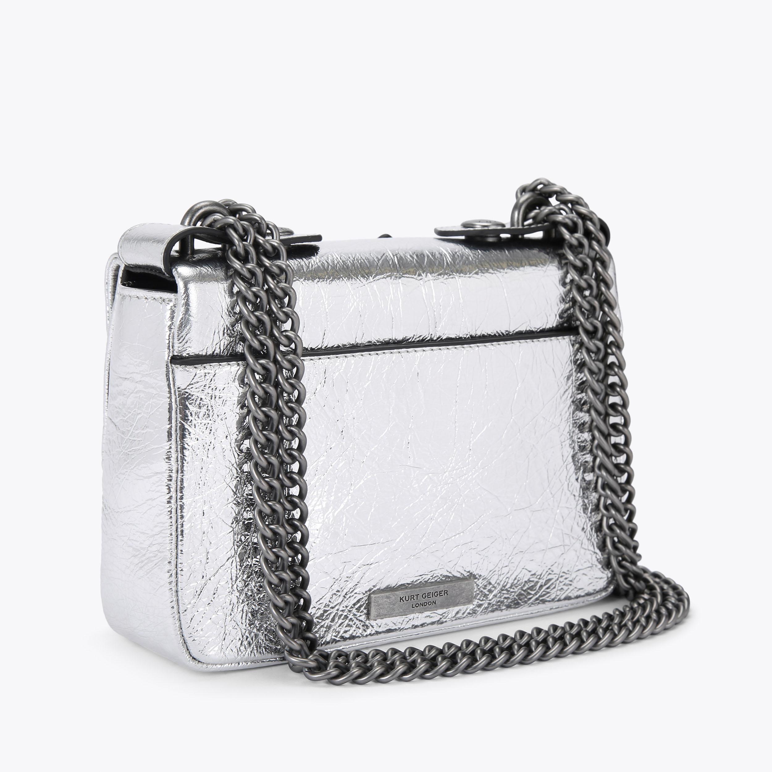 Kurt geiger silver bag sale