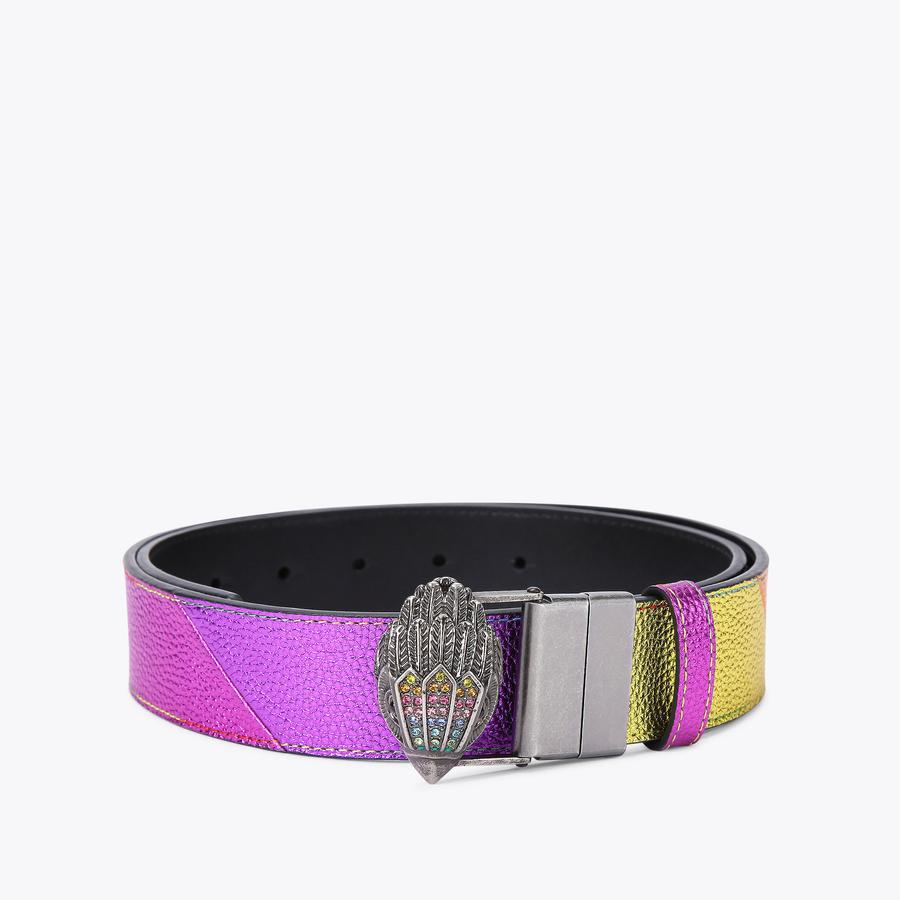 Kurt Geiger, London, ladies,leather Belt Kensington Black Leather Belt for Women | Kurt Geiger main image 3