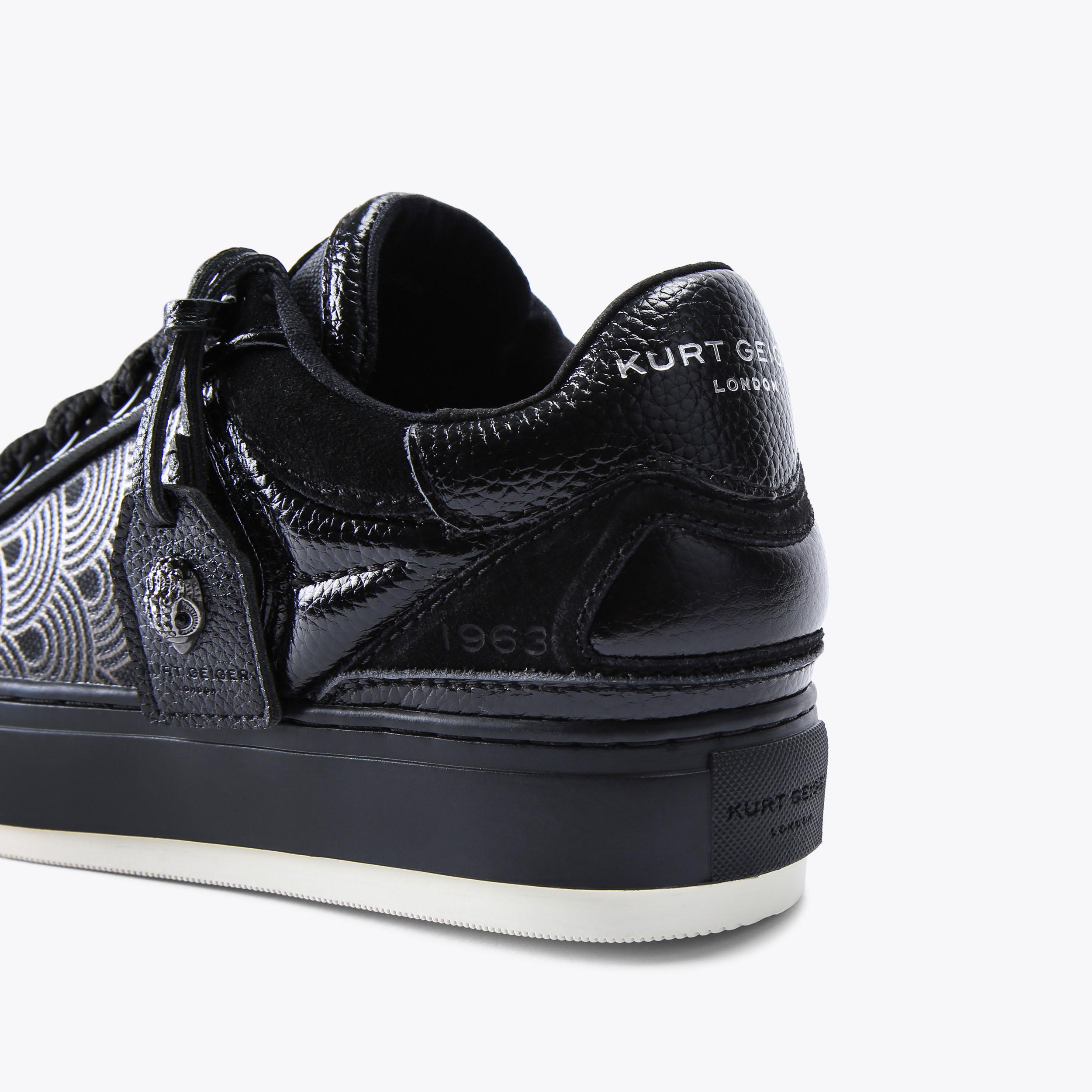 スニーカー   SOUTHBANK TAG SNEAKERS SOUTHBANK TAG Black Fabric Sneaker by KURT GEIGER LONDON