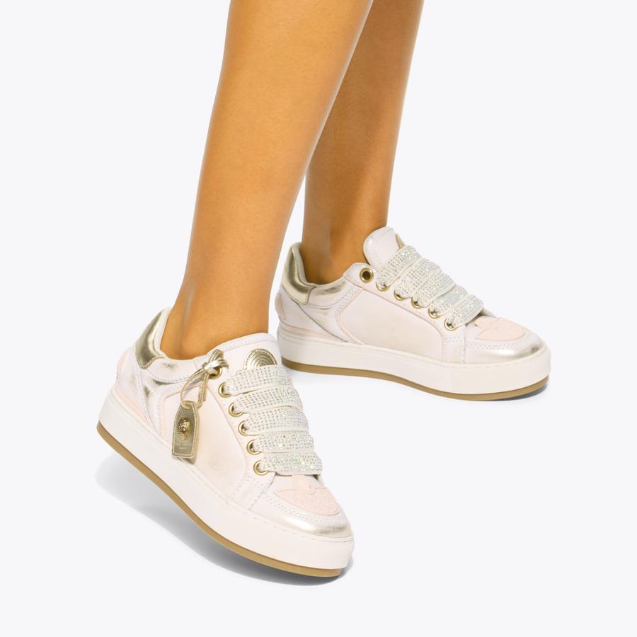 SOUTHBANK TAG Pink Gold Distressed Southbank Tag by KURT GEIGER LONDON
