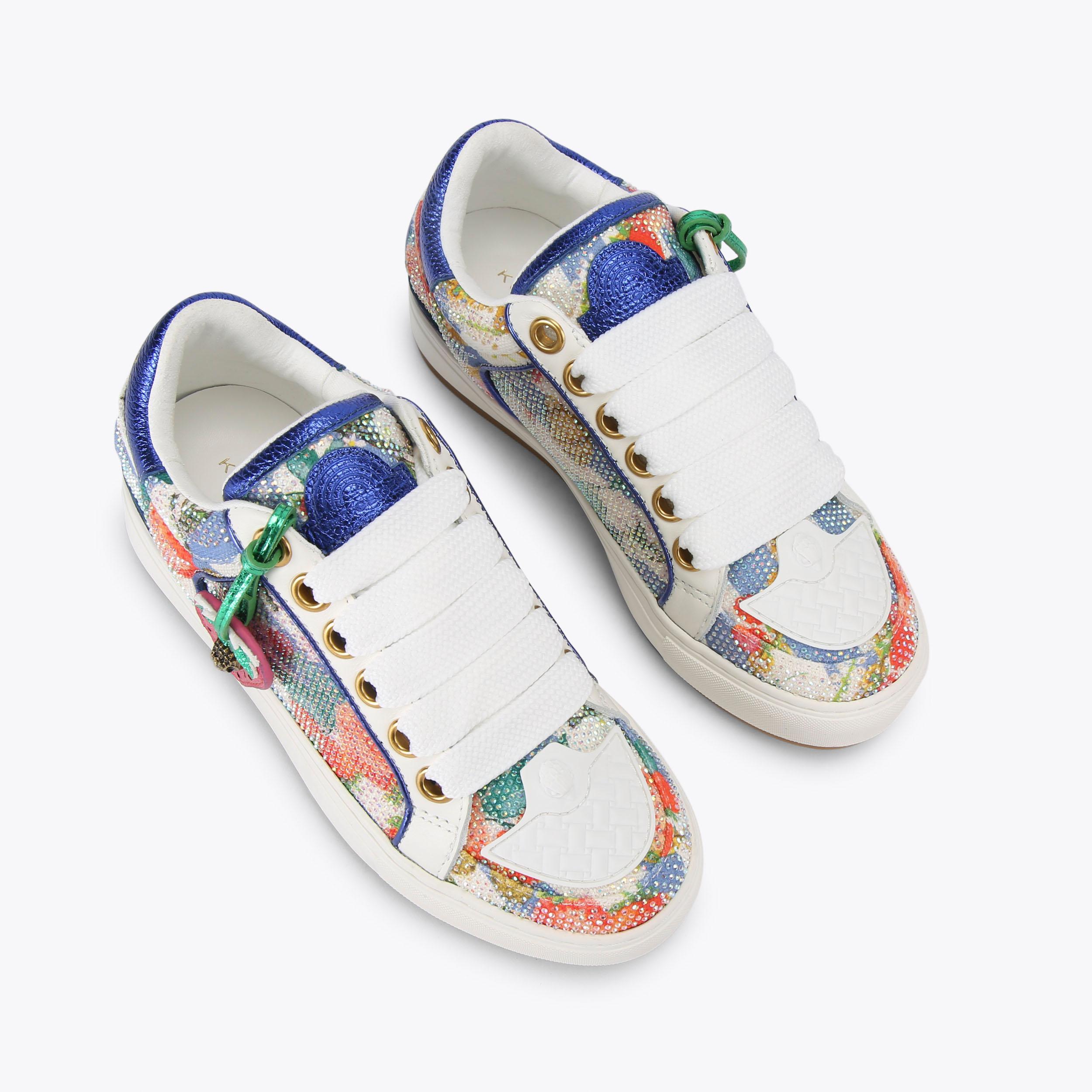 SOUTHBANK TAG Snake Printed Lace Up Sneaker by KURT GEIGER