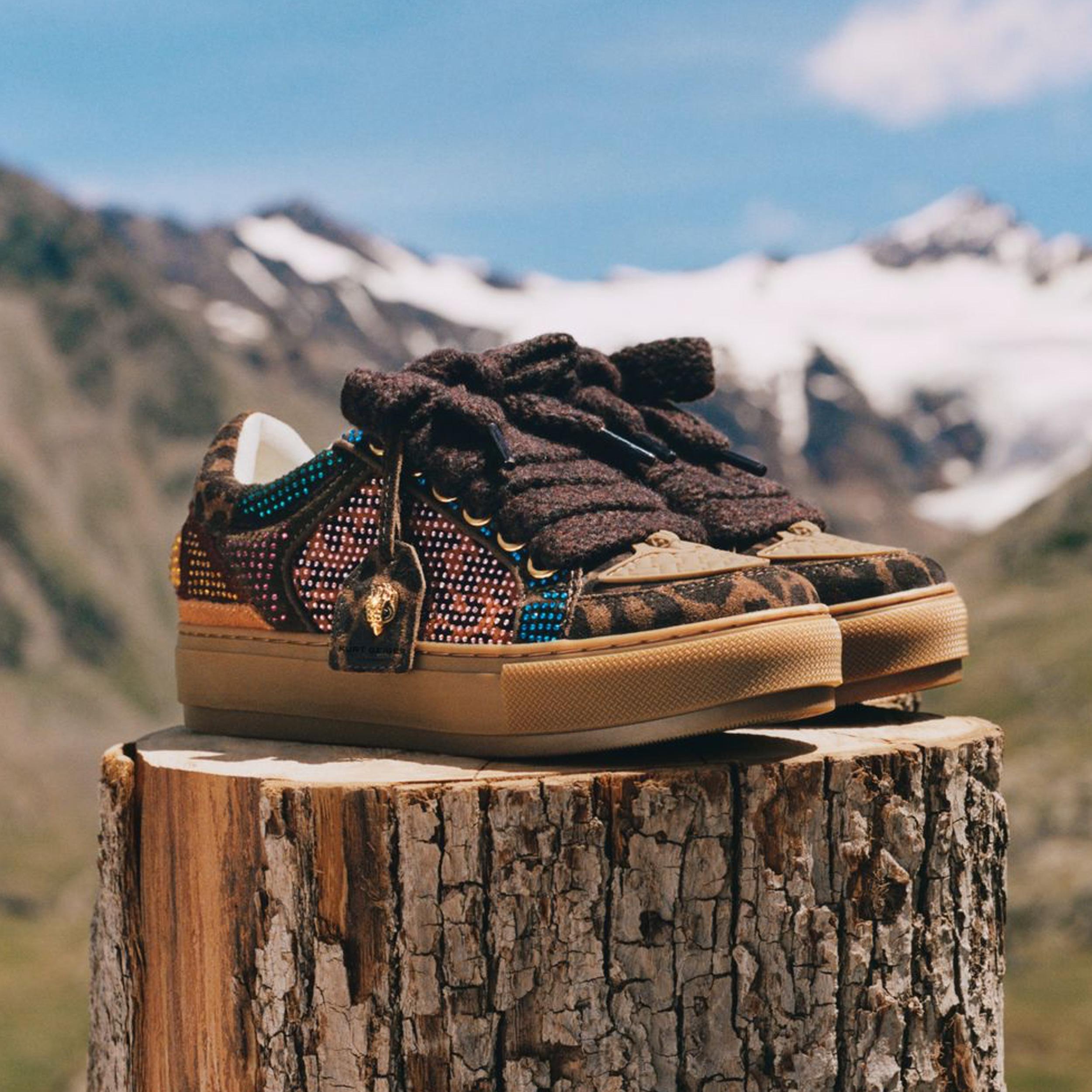 raigs vintage store　ES-333 SOUTHBANK TAG Brown Leopard Print Lace Up Sneaker by KURT
