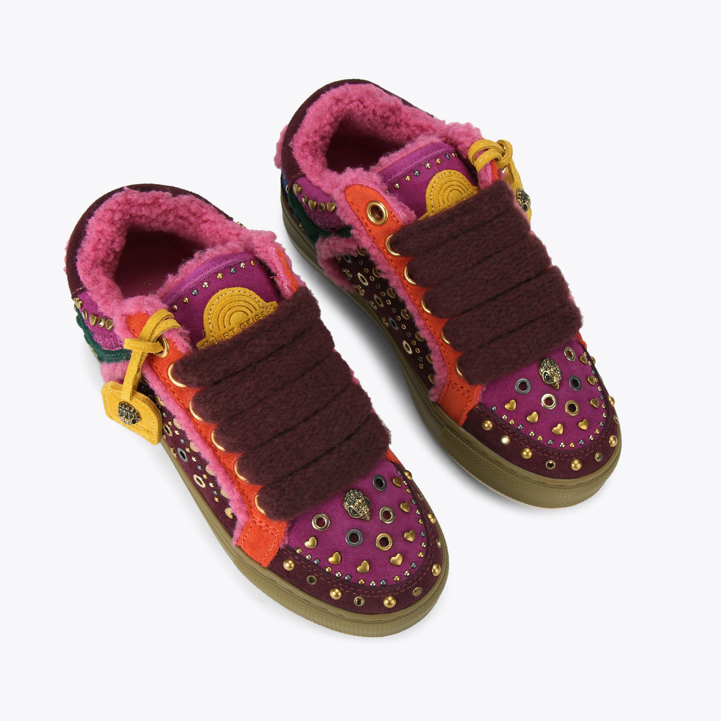 靴 AnneCoguine SOUTHBANK TAG Suede Lace Up Sneaker by KURT GEIGER LONDON