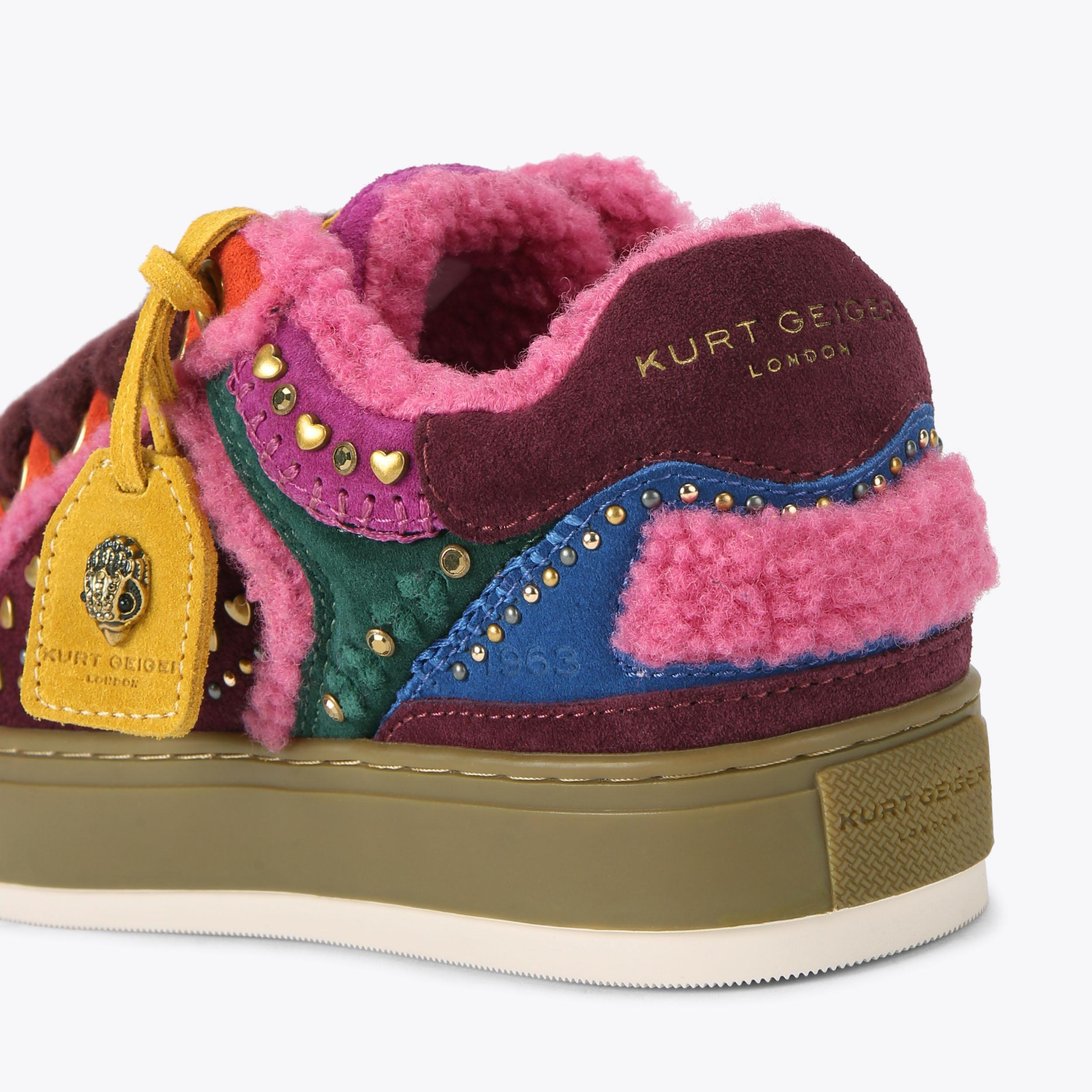 靴 AnneCoguine SOUTHBANK TAG Suede Lace Up Sneaker by KURT GEIGER LONDON