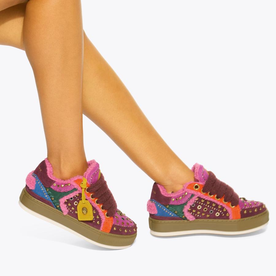 靴 tatukou SOUTHBANK TAG Suede Lace Up Sneaker by KURT GEIGER LONDON