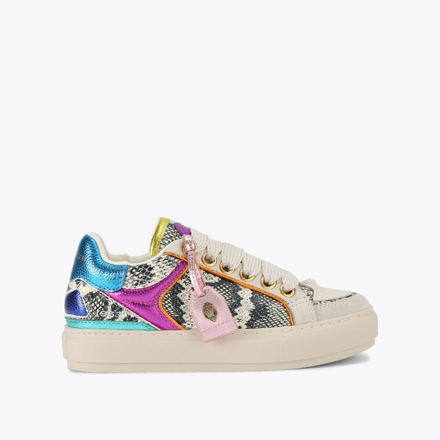 SOUTHBANK TAG Snake Printed Lace Up Sneaker by KURT GEIGER LONDON