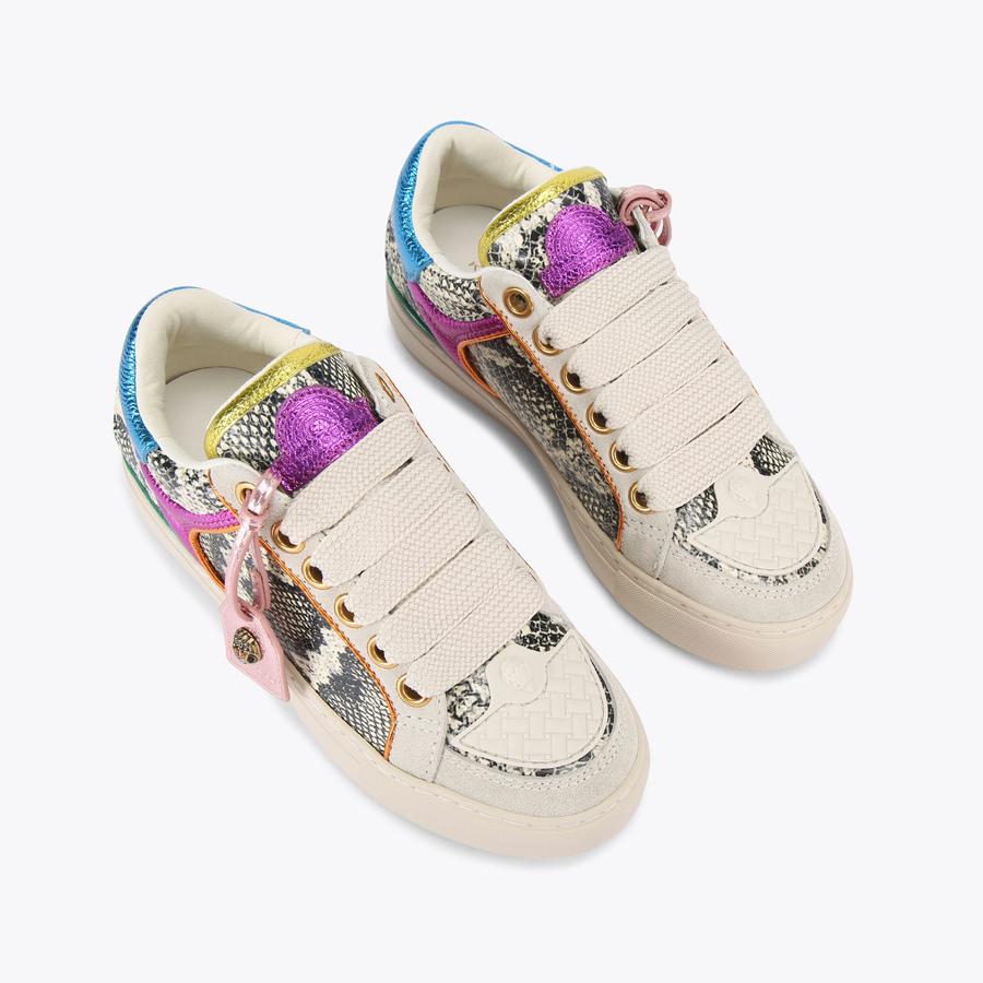 SOUTHBANK TAG Snake Printed Lace Up Sneaker by KURT GEIGER LONDON