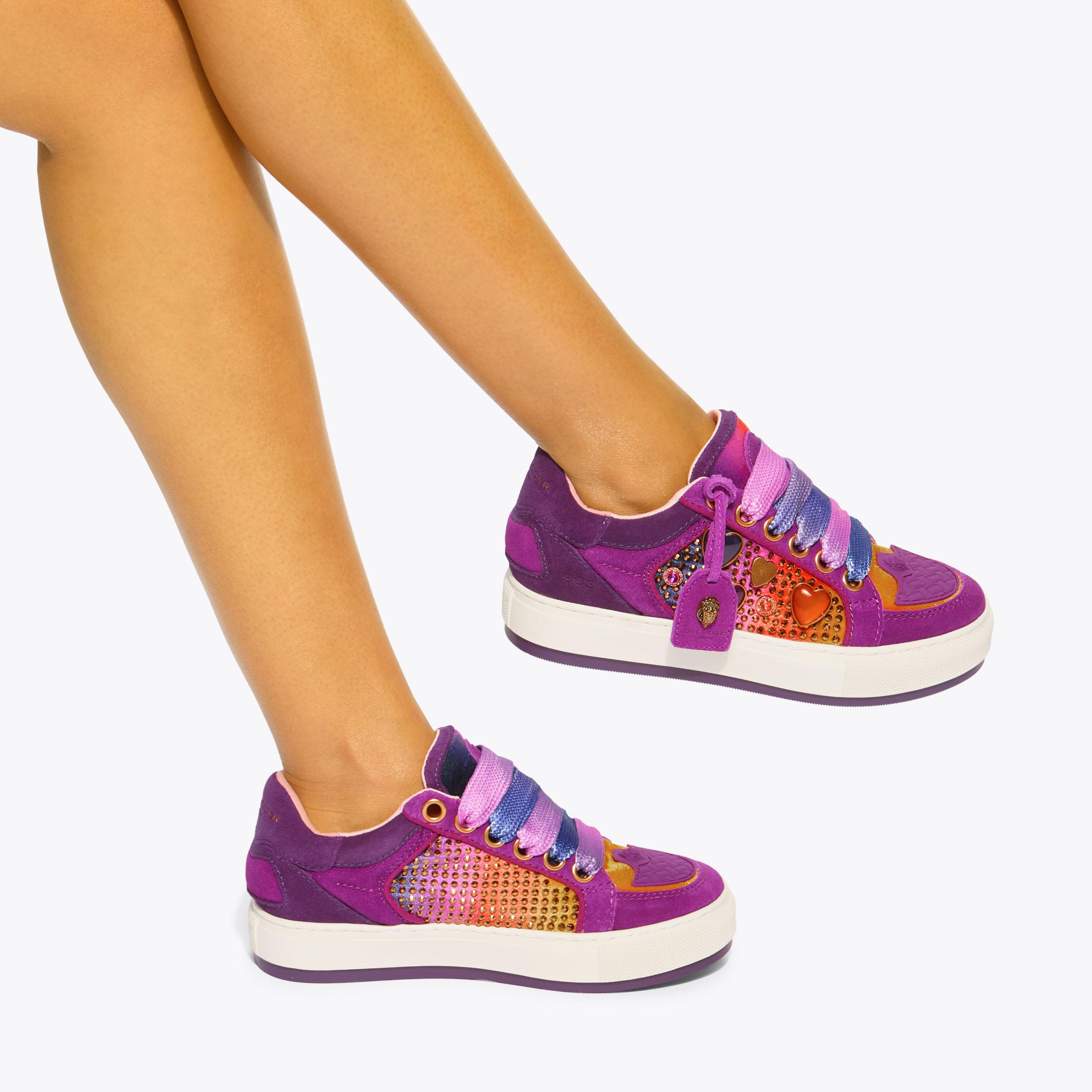 SOUTHBANK TAG Ombre Velvet Sneaker by KURT GEIGER LONDON