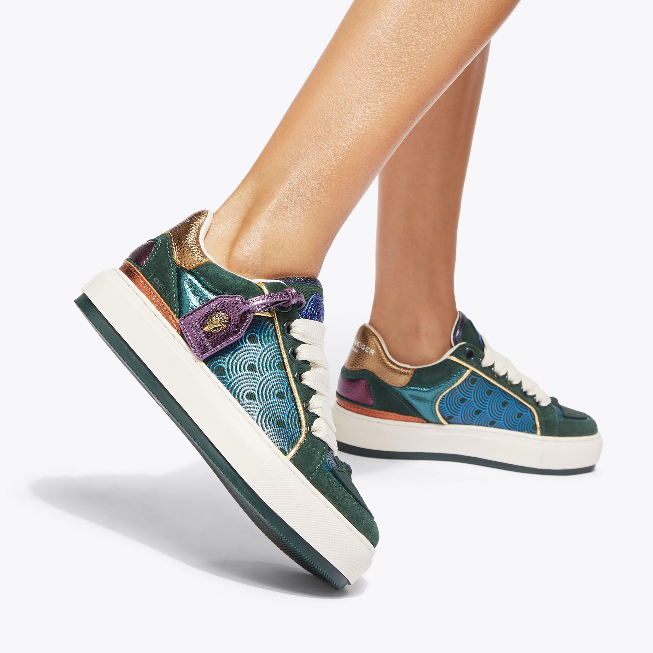 SOUTHBANK TAG Snake Printed Lace Up Sneaker by KURT GEIGER