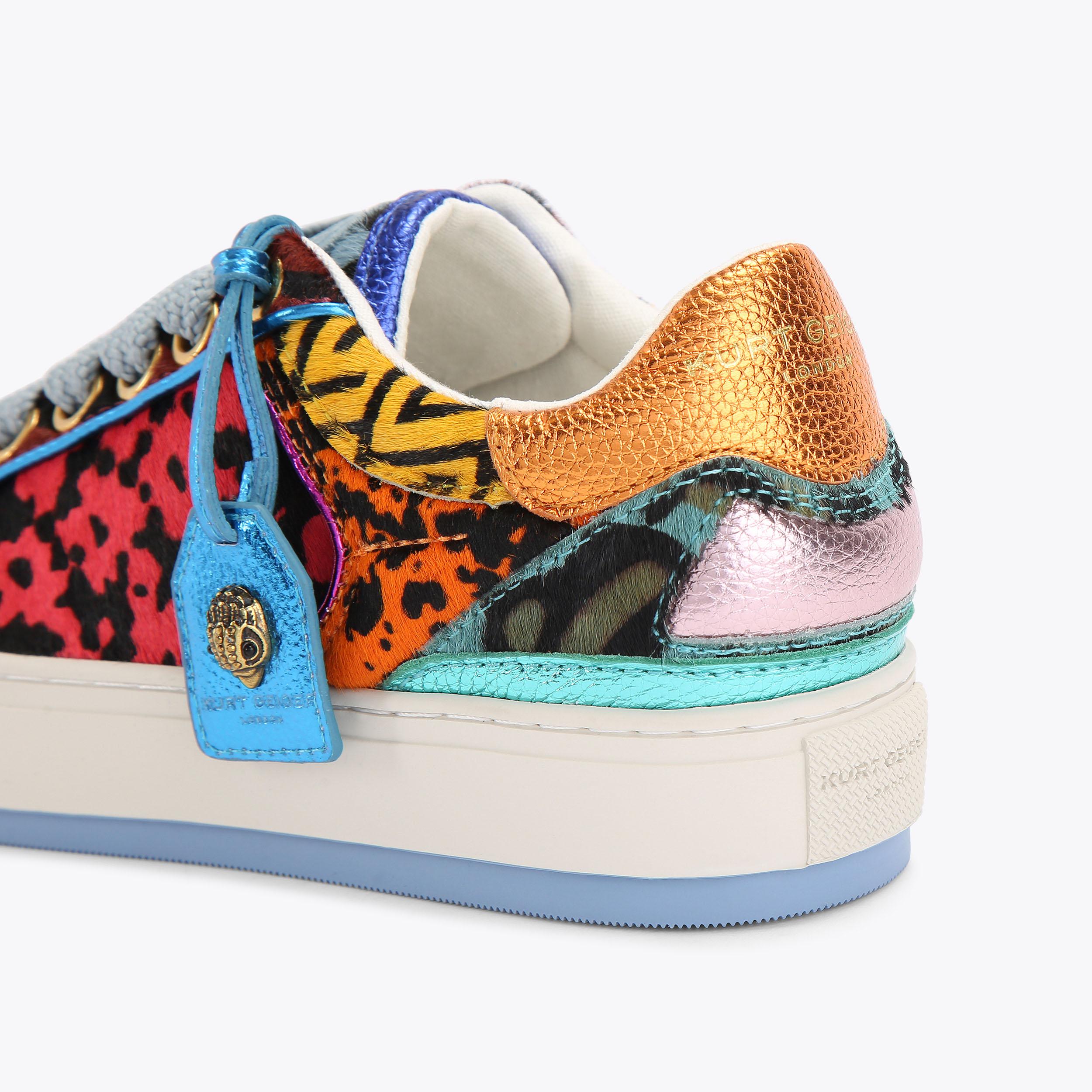 SOUTHBANK TAG Calfhair Rainbow Sneaker by KURT GEIGER LONDON