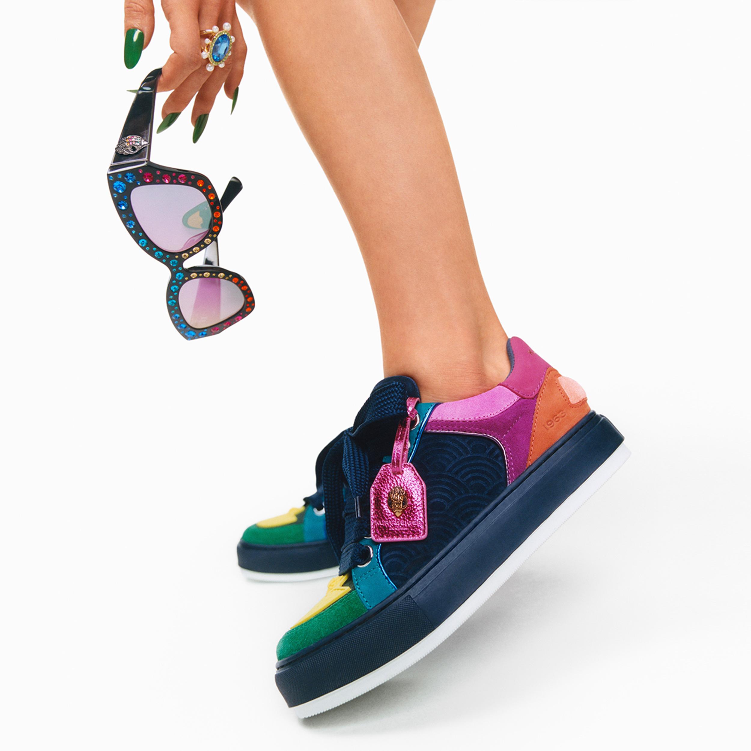 SOUTHBANK TAG Black Fabric Sneaker by KURT GEIGER LONDON