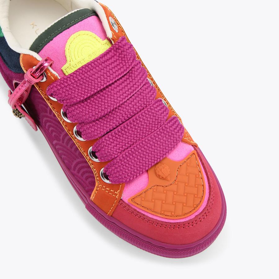 SOUTHBANK TAG Purple Rainbow Sneakers by KURT GEIGER LONDON