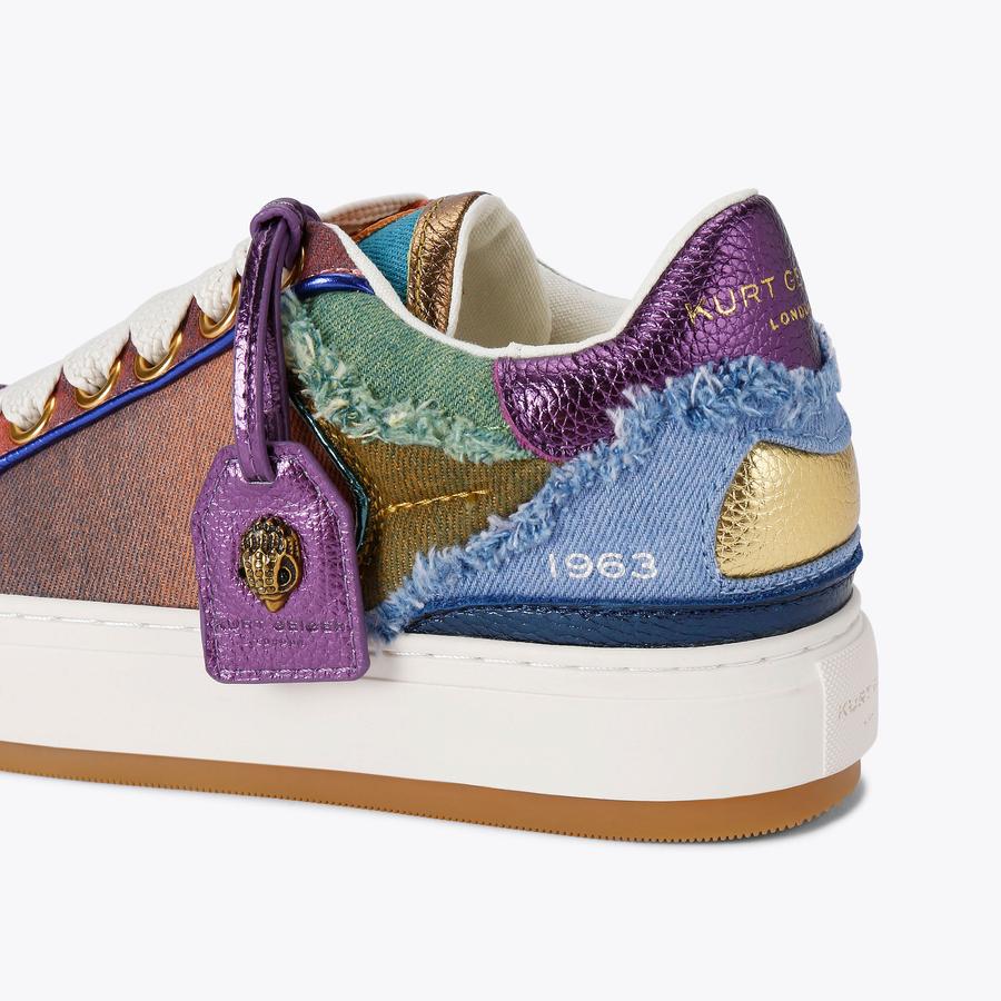 SOUTHBANK TAG Denim Lace Up Sneaker by KURT GEIGER LONDON