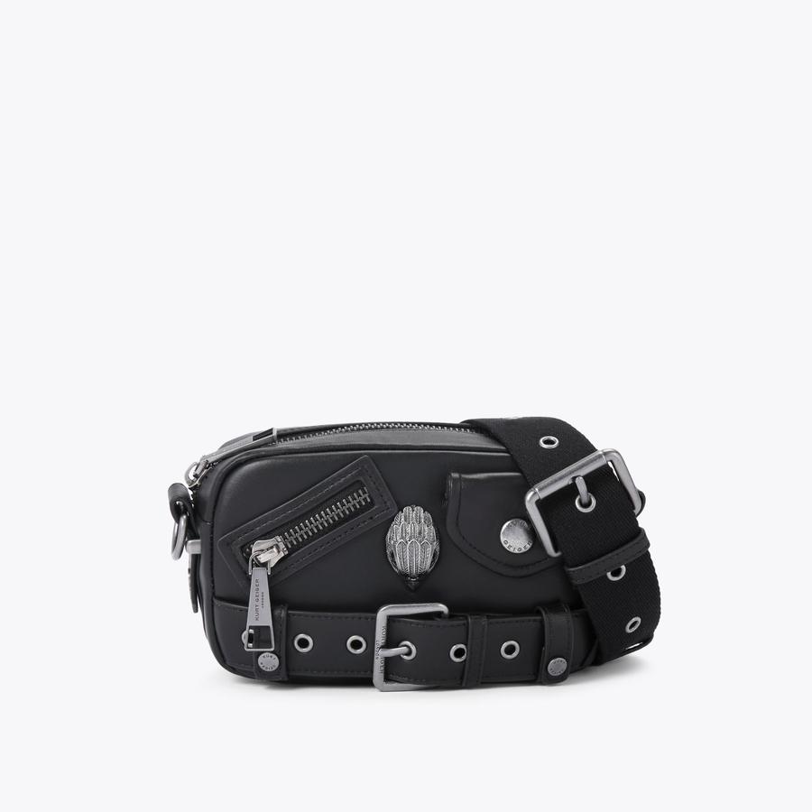 HACKNEY SM CAMERA BAG Black Cross Body Purse by KURT GEIGER LONDON