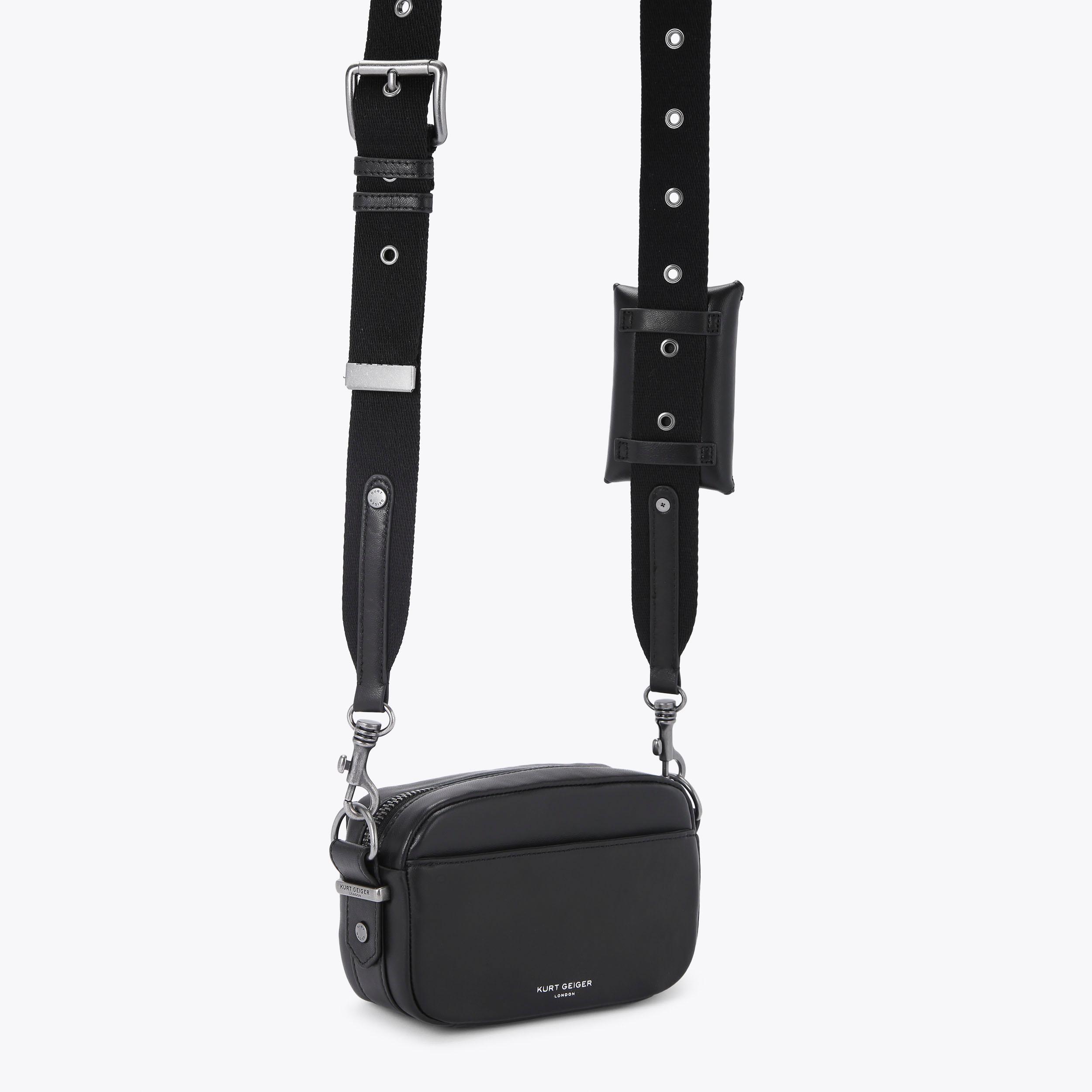 HACKNEY SM CAMERA BAG Black Cross Body Purse by KURT GEIGER LONDON