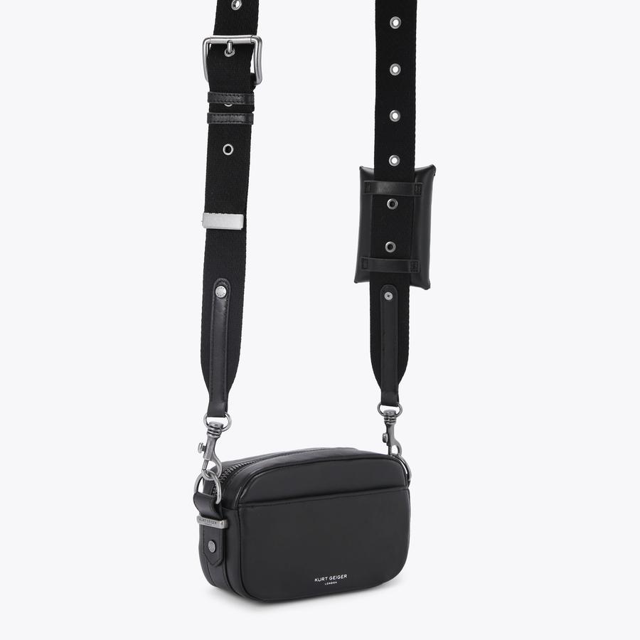 HACKNEY SM CAMERA BAG Black Cross Body Purse by KURT GEIGER LONDON