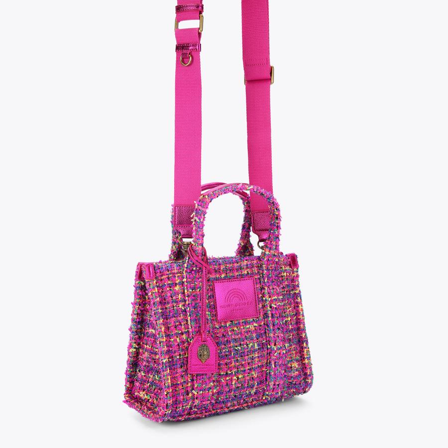 TWEED SM SOUTHBANK TOTE Tweed Mini Tote Purse by KURT GEIGER TWEED SM SOUTHBANK TOTE Tweed Mini Tote Purse by KURT GEIGER
