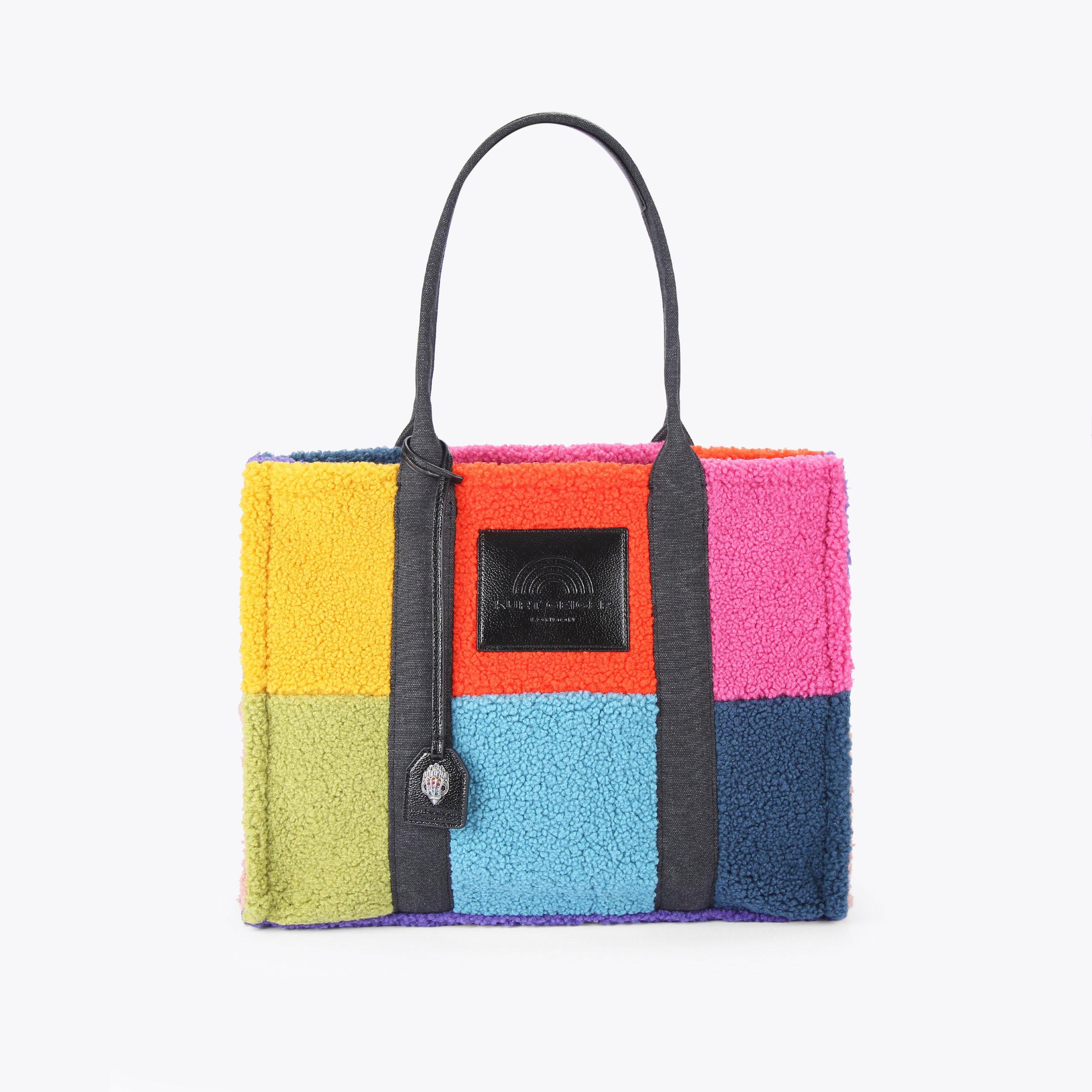 F FUR LG SOUTHBANK TOTE Faux Shearling Tote Purse by KURT GEIGER
