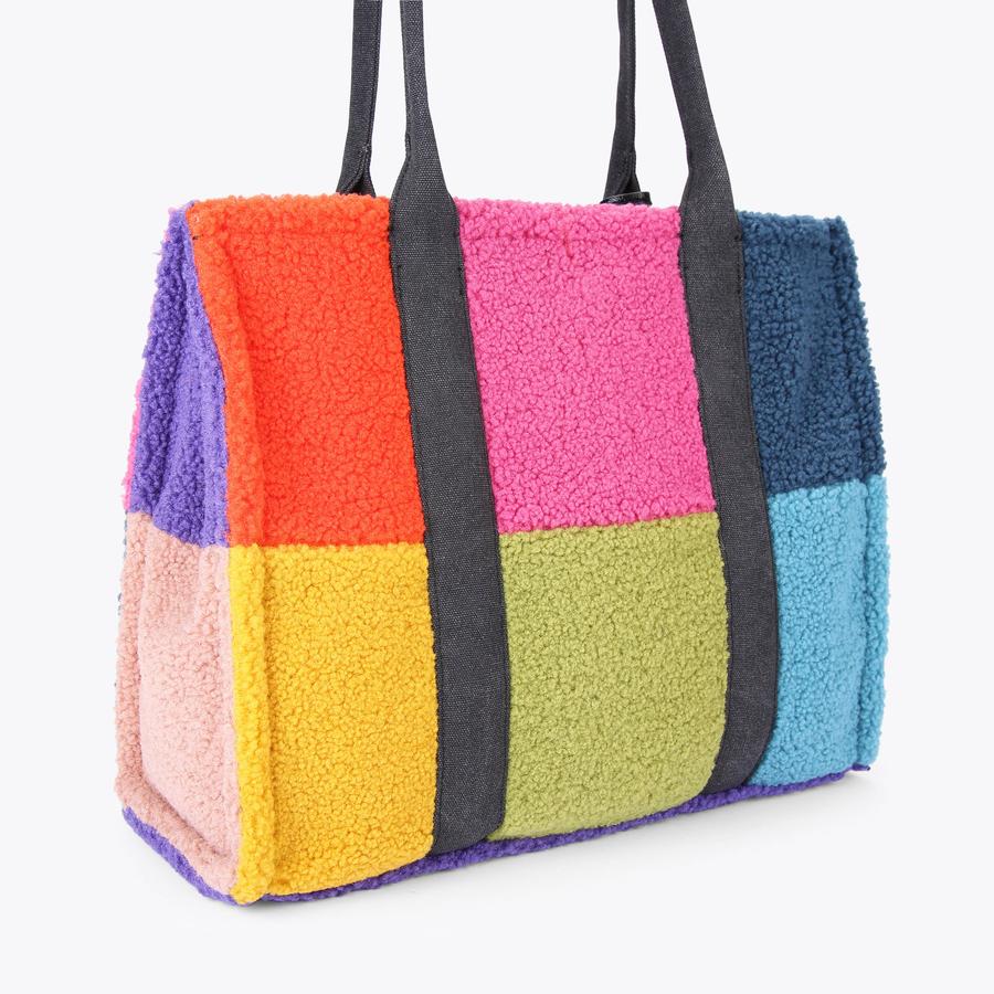 F FUR LG SOUTHBANK TOTE Faux Shearling Tote Purse by KURT GEIGER