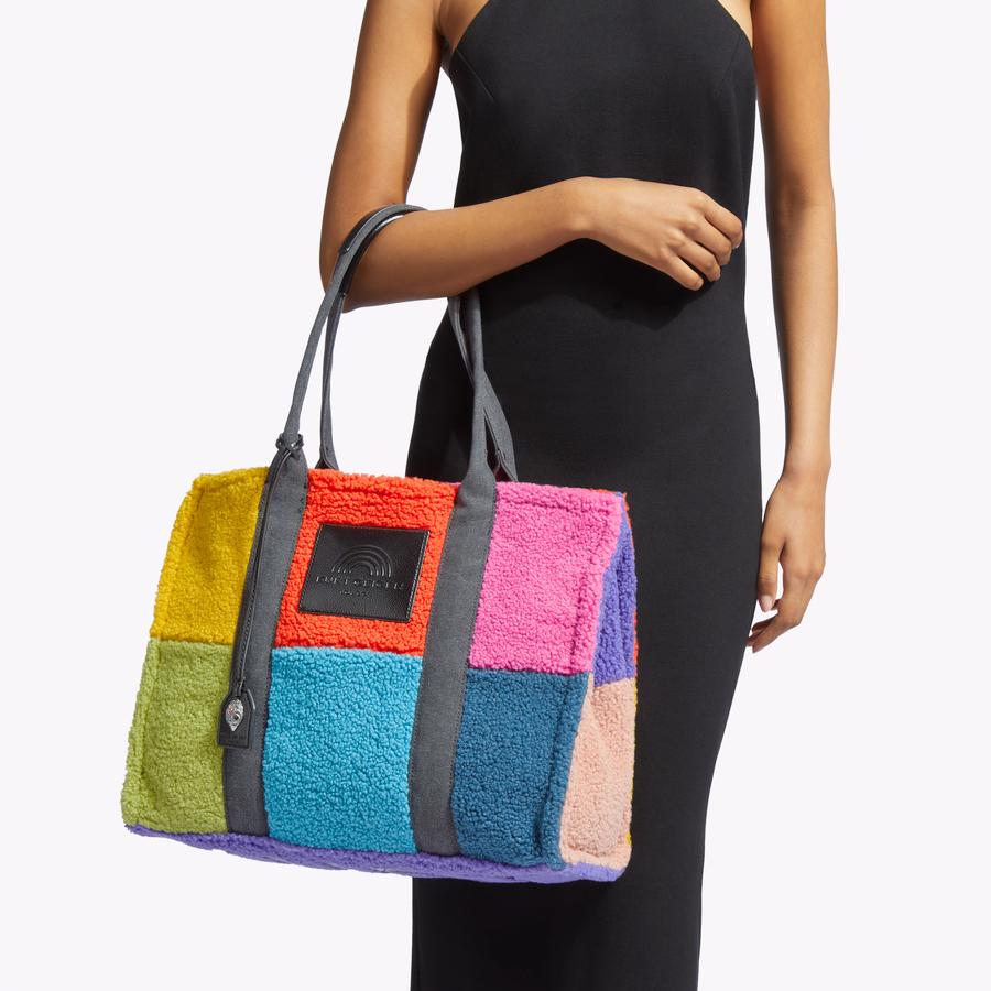 F FUR LG SOUTHBANK TOTE Faux Shearling Tote Purse by KURT GEIGER