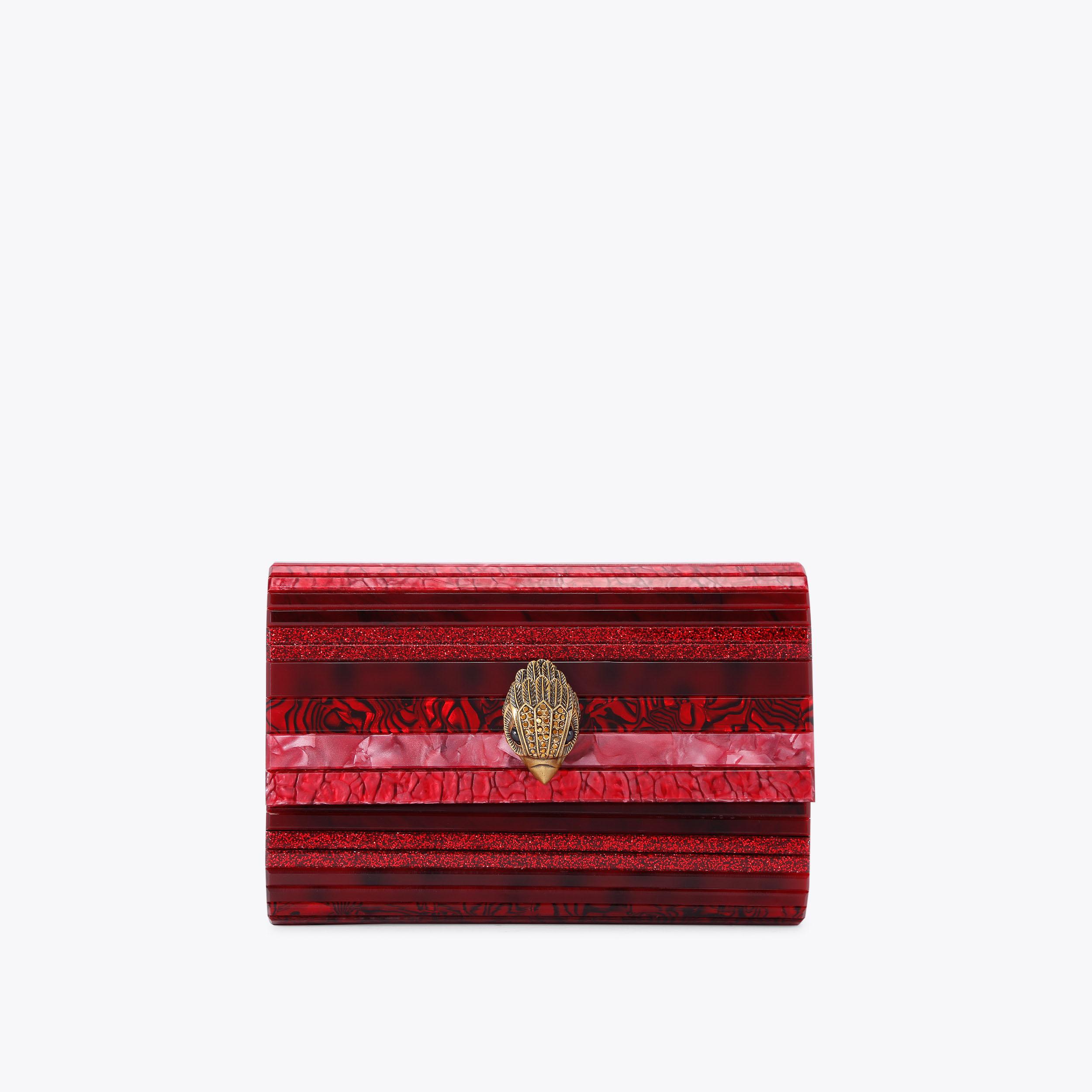 PARTY EAGLE CLUTCH Red Clutch Bag by KURT GEIGER LONDON