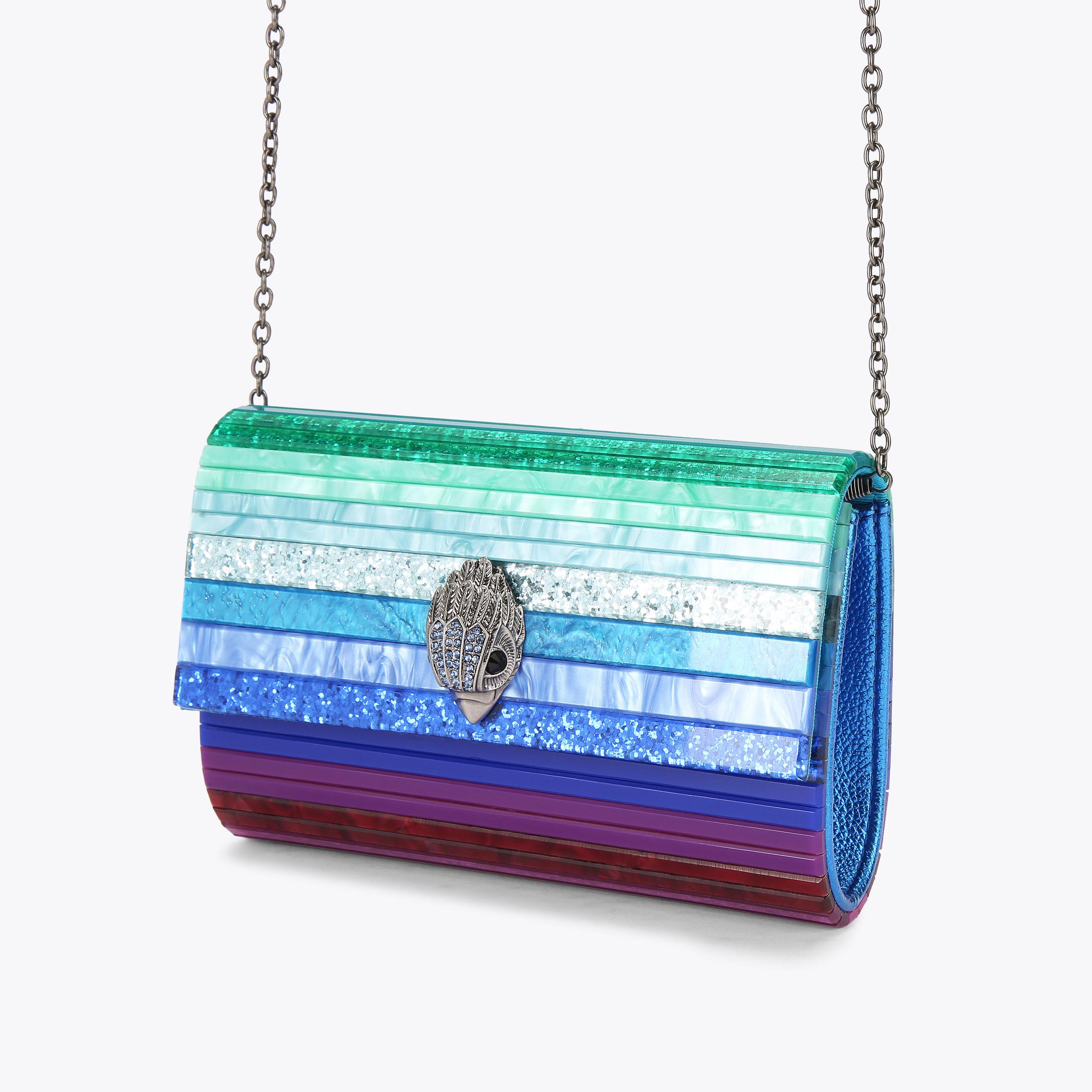 クラッチバッグ   PARTY EAGLE CLUTCH PARTY EAGLE CLUTCH Blue Clutch by KURT GEIGER LONDON