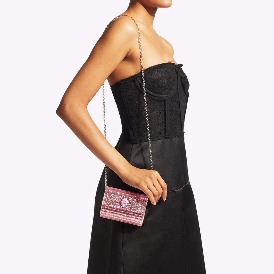 PARTY EAGLE MINI CLUTCH Pink Clutch Bag by KURT GEIGER LONDON