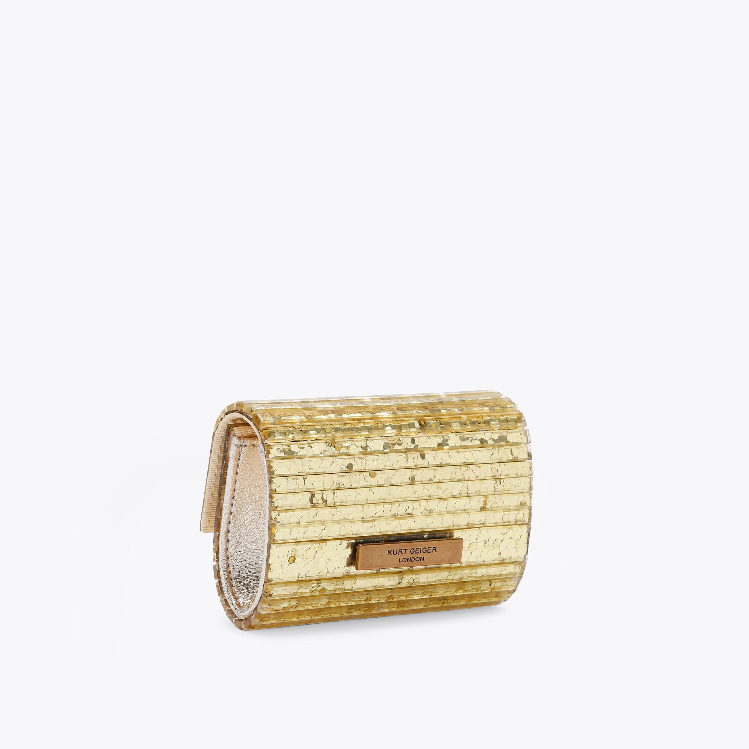 Kurt geiger gold clutch bag hotsell