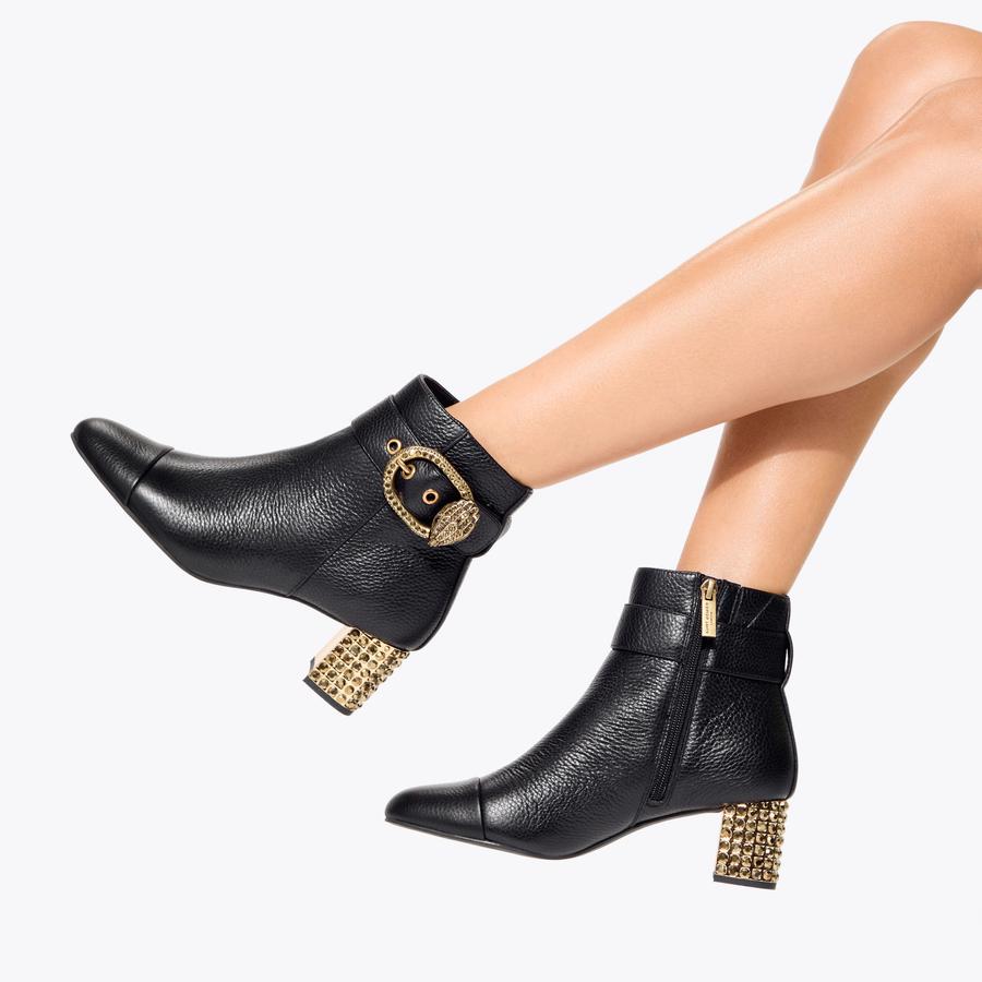 Mayfair Black Ankle Boots Heeled Boot | Kurt Geiger