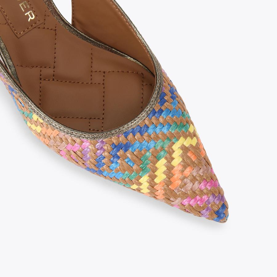 Kurt Geiger London Belgravia Metallic Shimmer Denim Vinyl