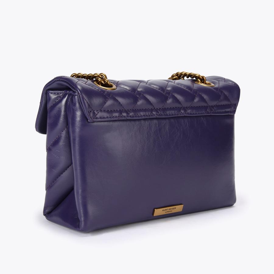 Purple leather bag online