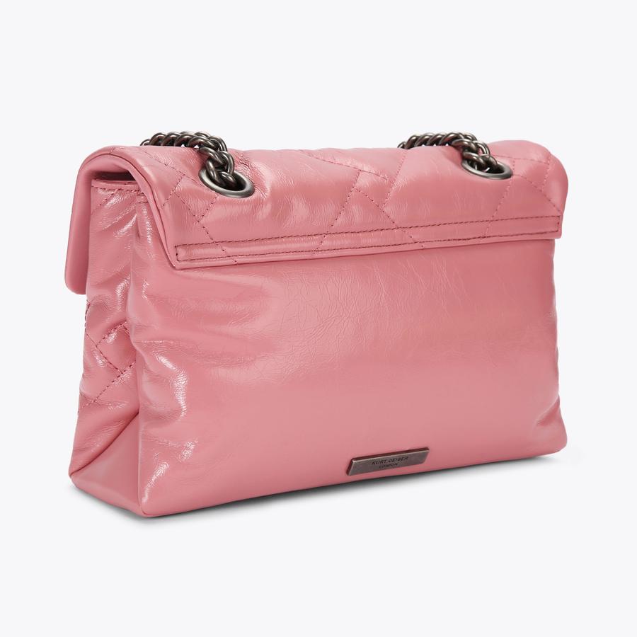 LEATHER KENSINGTON BAG Pink Kensington bag by KURT GEIGER LONDON LEATHER KENSINGTON BAG Pink Kensington bag by KURT GEIGER LONDON