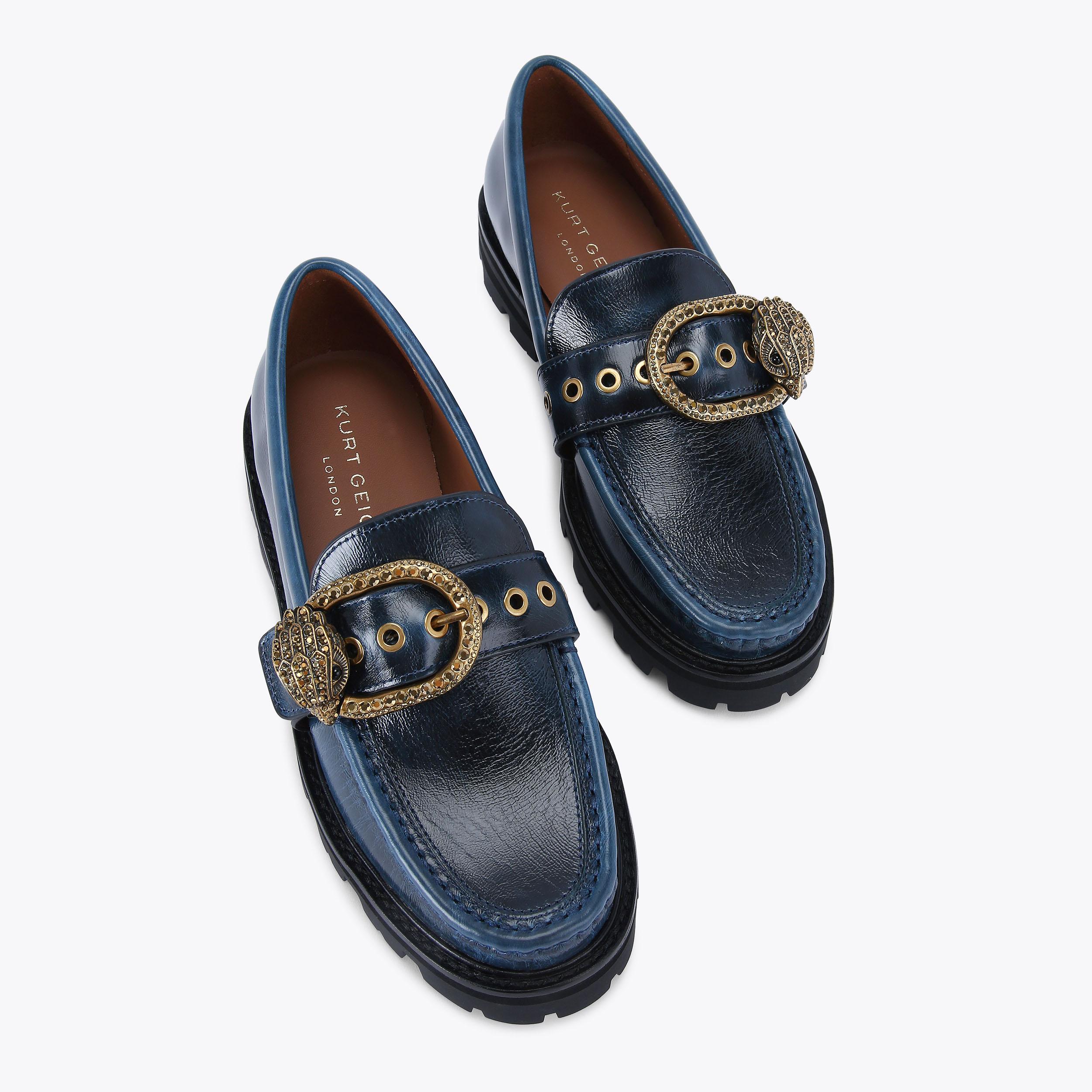 MAYFAIR CHUNKY LOAFER Blue Slip On Loafer by KURT GEIGER LONDON