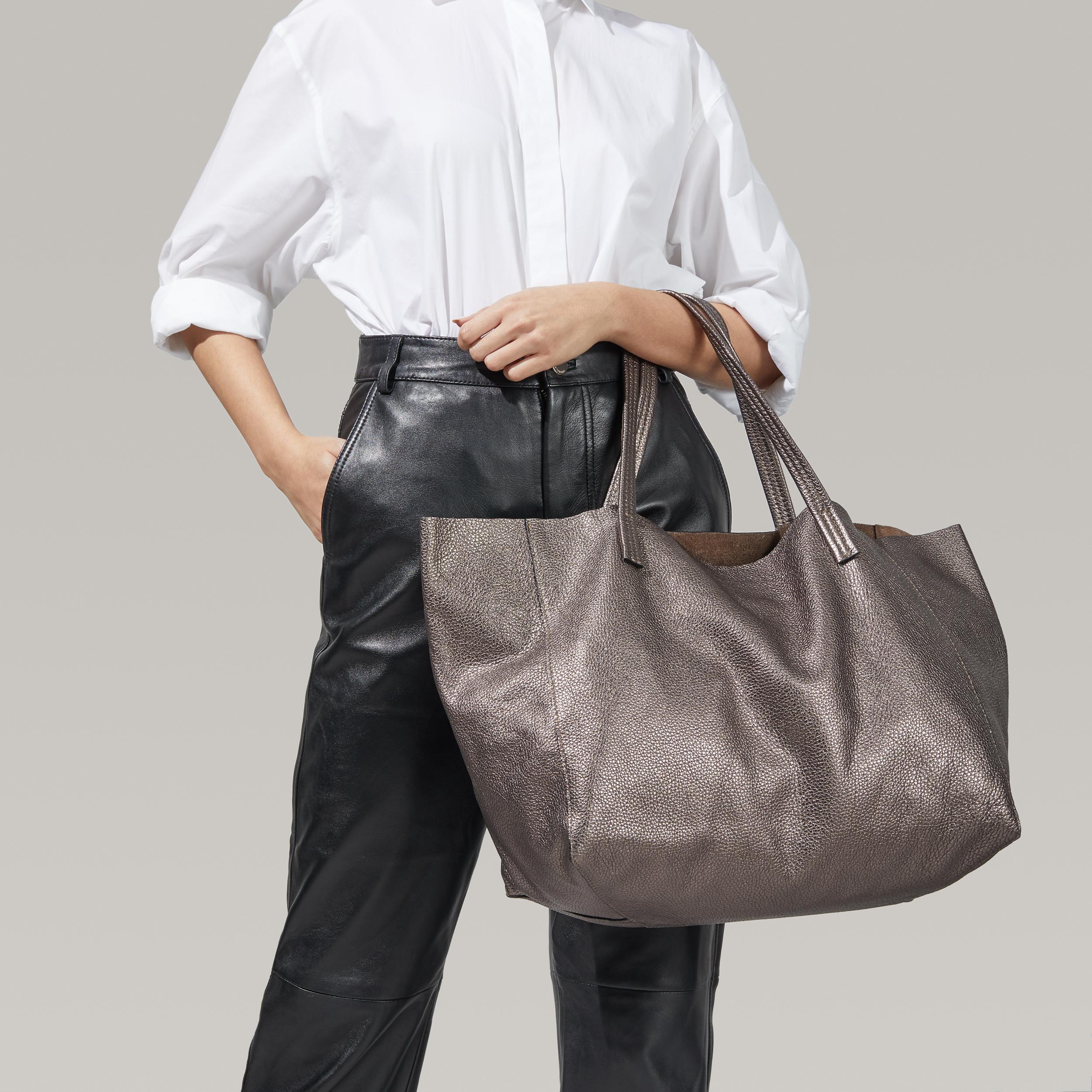 Kurt geiger violet leather tote sale