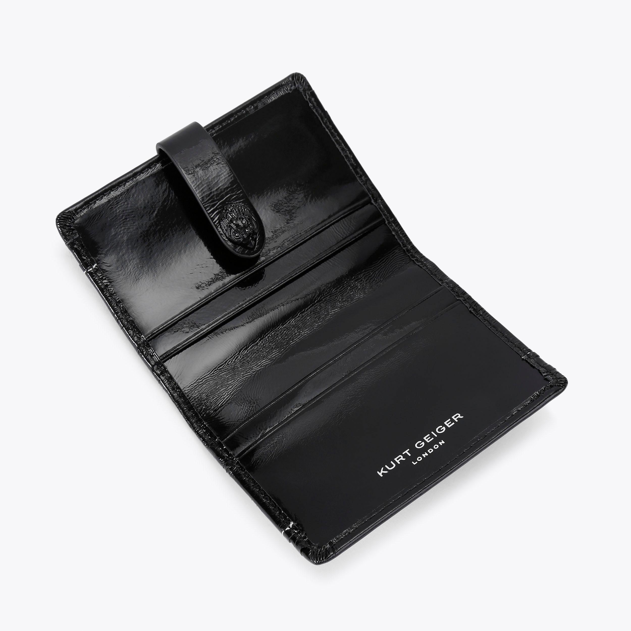 TEN×HOS WALLET BLACK MULTI CARD KENSINGTON DR Black Stitched Card Wallet by KURT