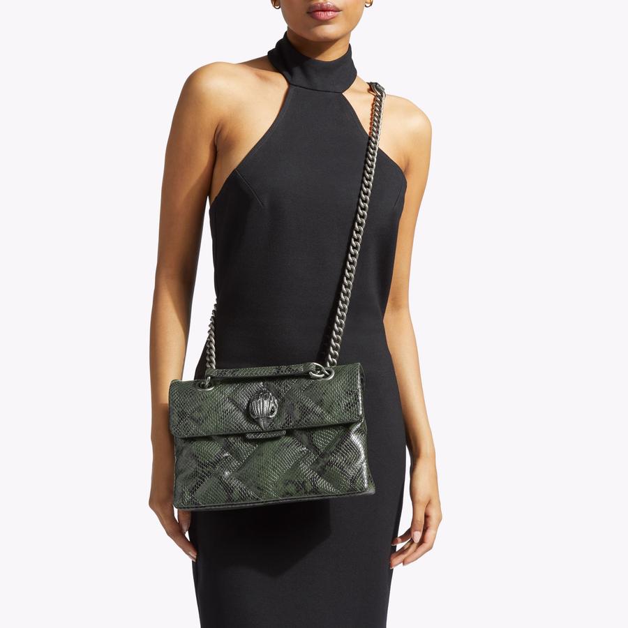 KENSINGTON BAG SOFT Snake Printed Shoulder Bag by KURT