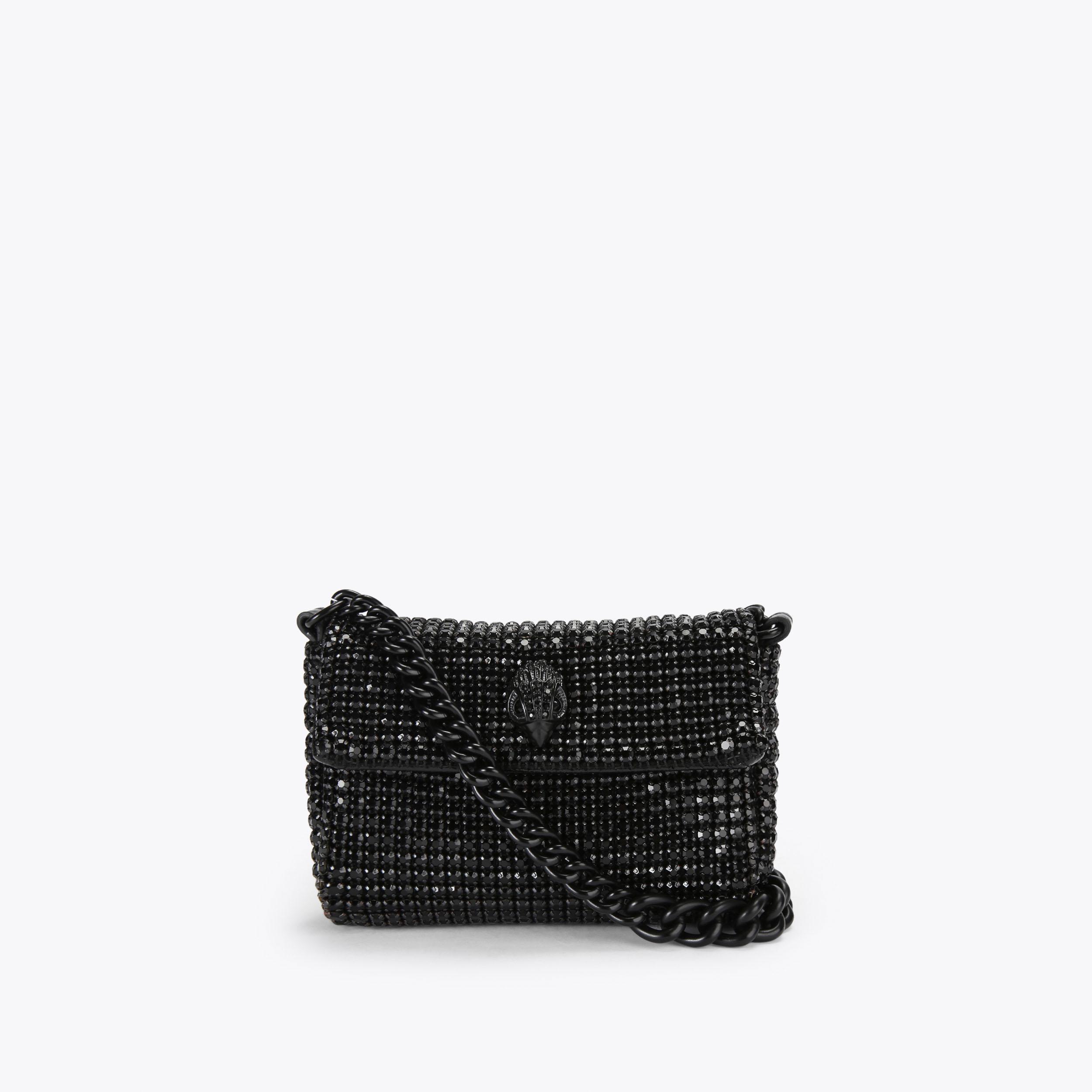 kurt geiger black sparkly bag