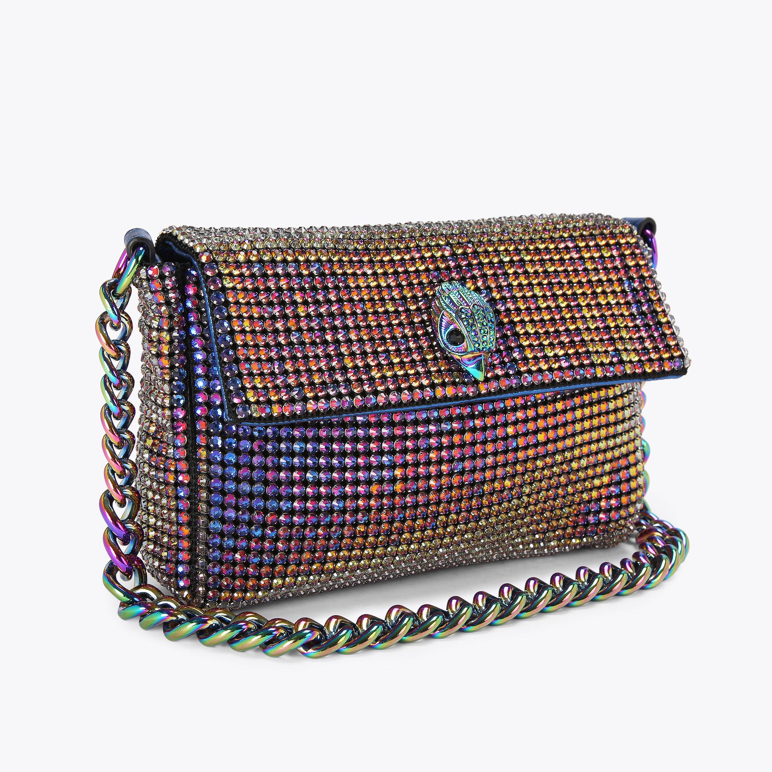 SM PARTY SHOULDER BAG Iridescent Crystal Shoulder Purse by