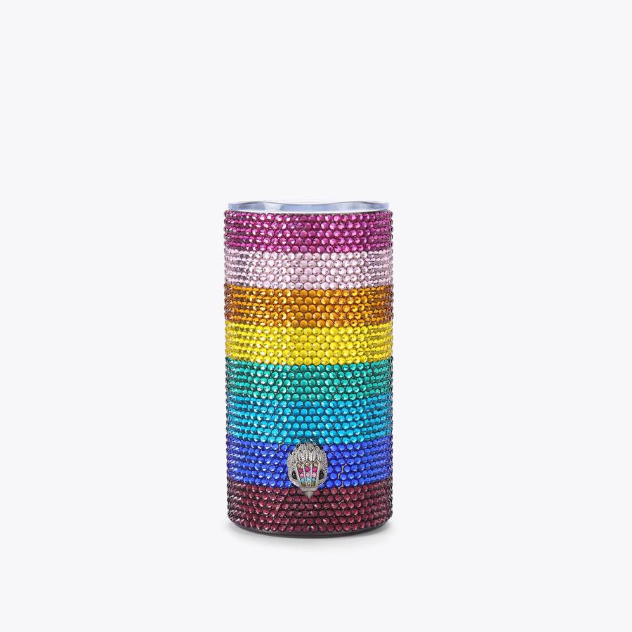 CRYSTAL CAN Pink Crystal Embellished Tumbler by KURT GEIGER LONDON