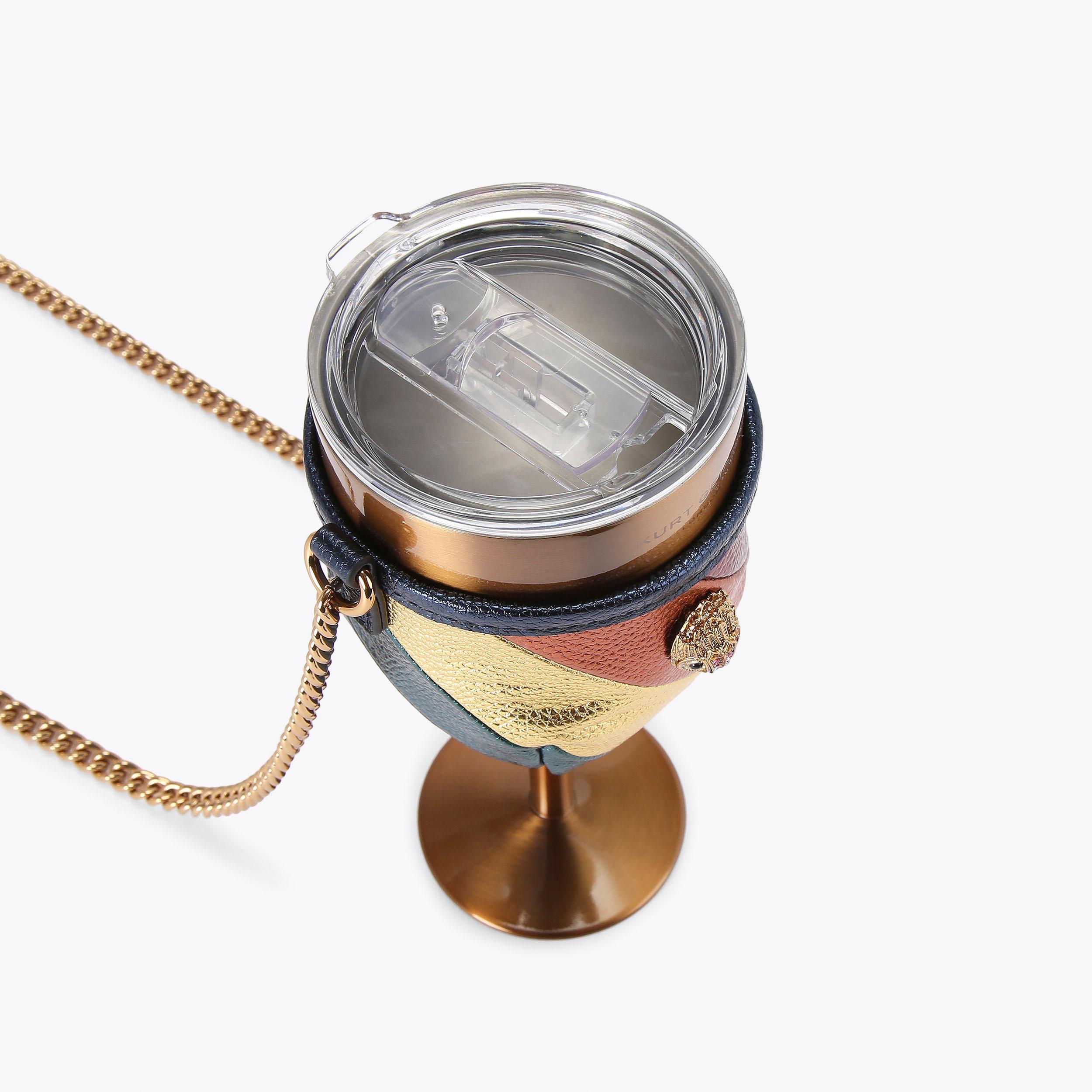WINE GLASS HOLDER Striped Wine Glass Holder by KURT GEIGER LONDON
