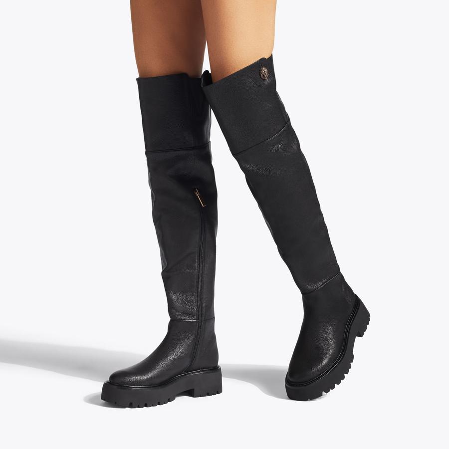 SHOREDITCH OTK CHUNKY Black Leather Boot by KURT GEIGER LONDON display picture 3
